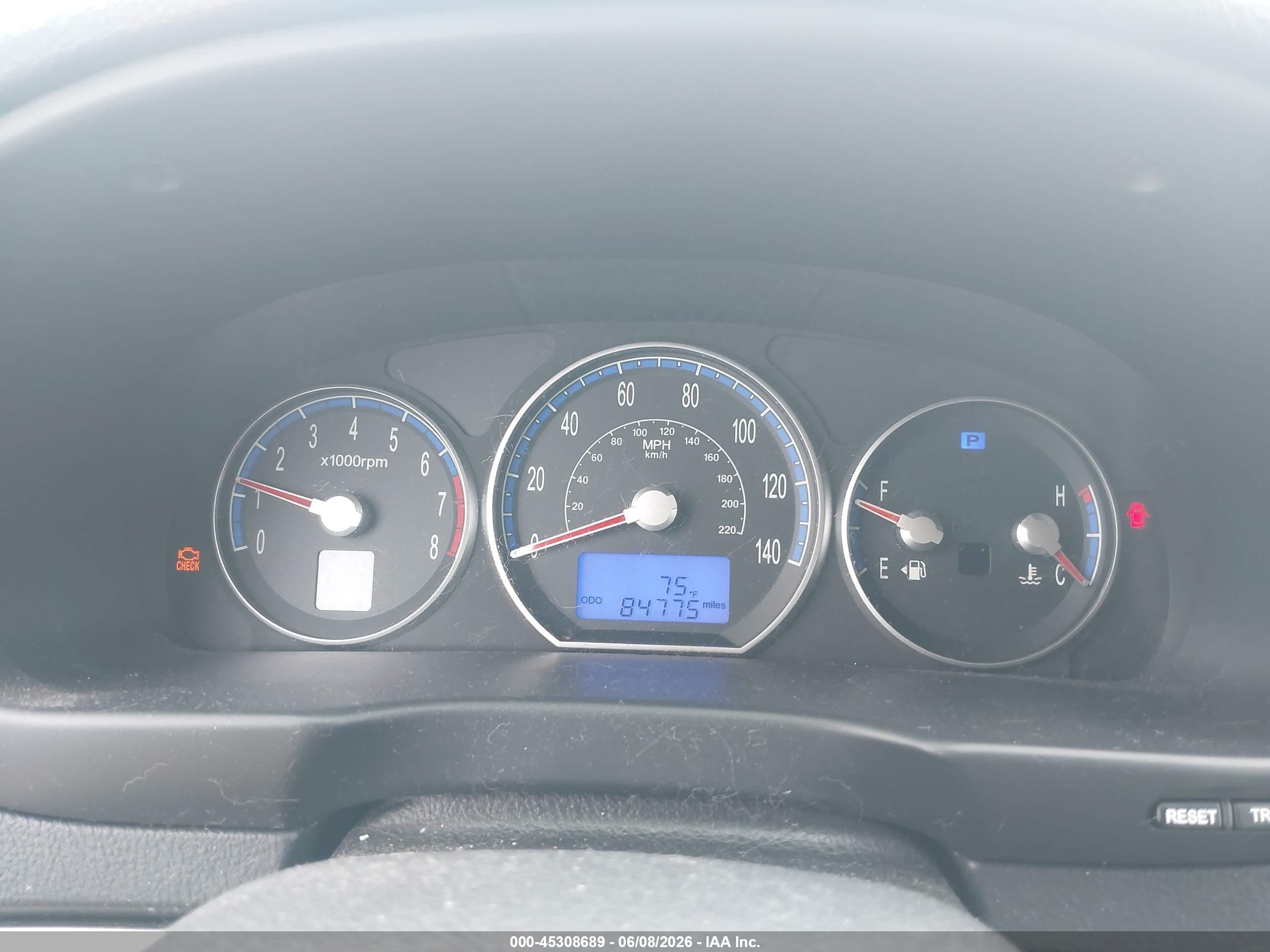 2008 Hyundai Santa Fe Limited/se Blue vin: 5NMSH13E48H204701