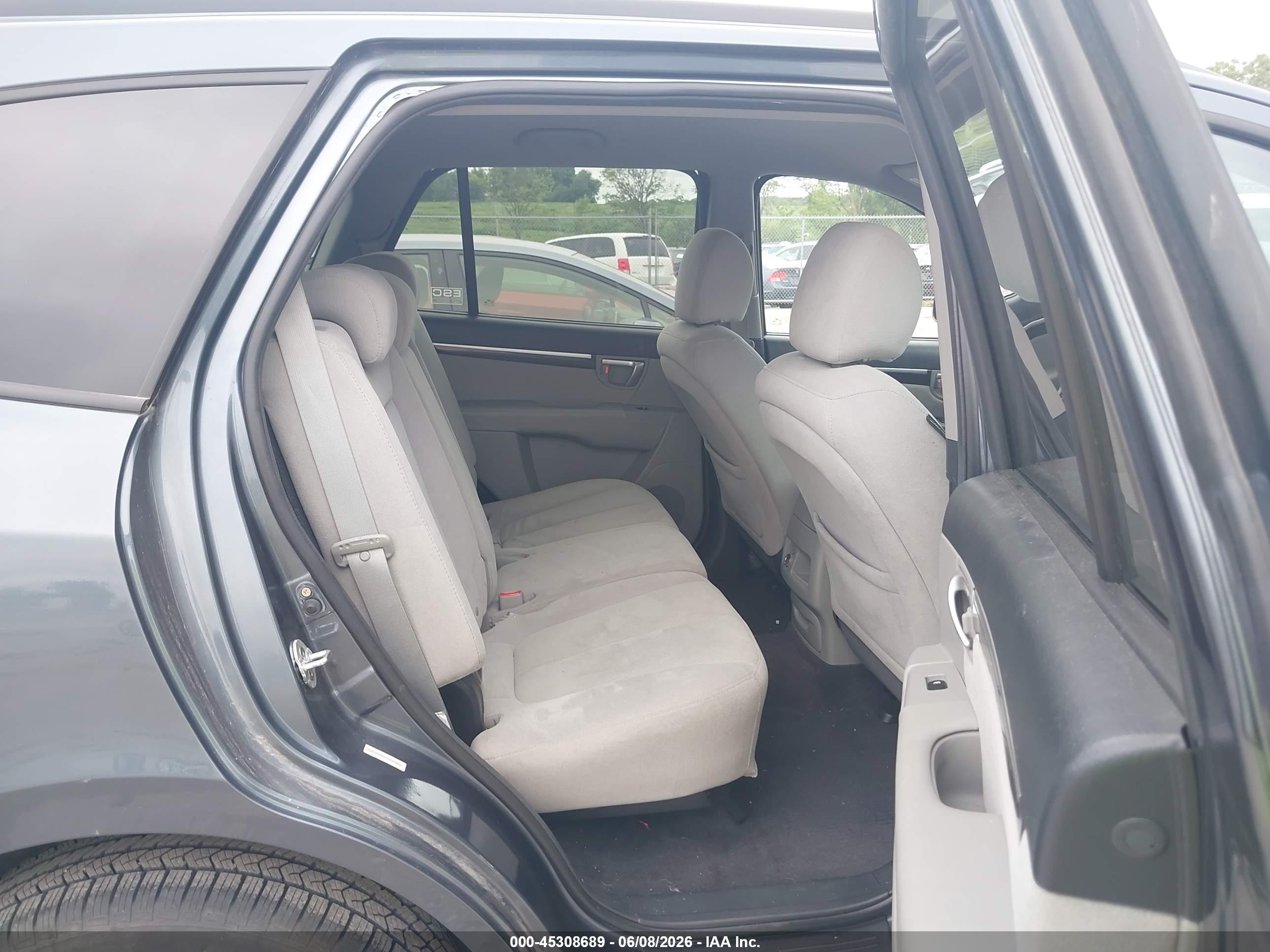 2008 Hyundai Santa Fe Limited/se Blue vin: 5NMSH13E48H204701