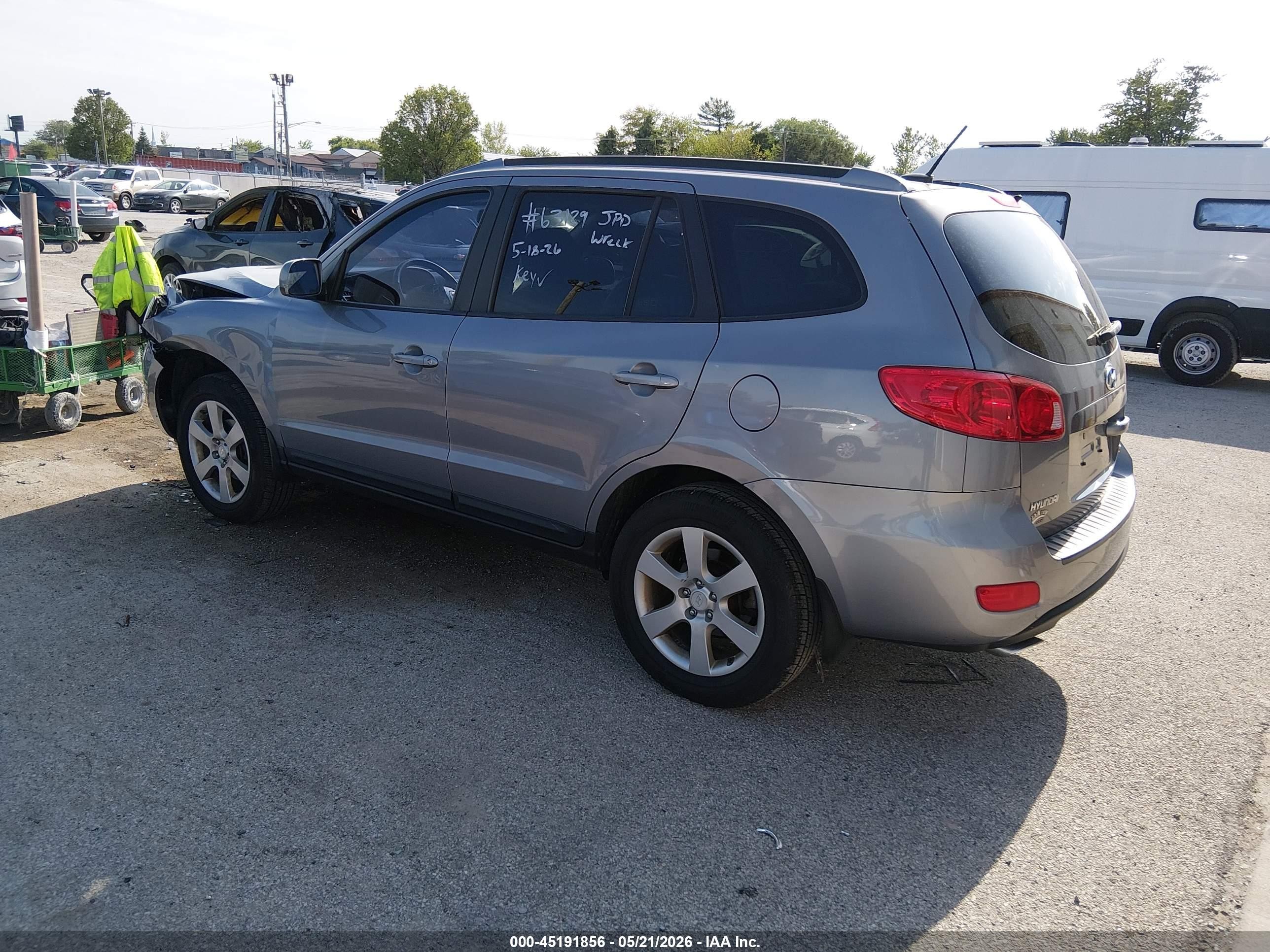 2008 Hyundai Santa Fe Limited/se Silver vin: 5NMSH13E48H206562