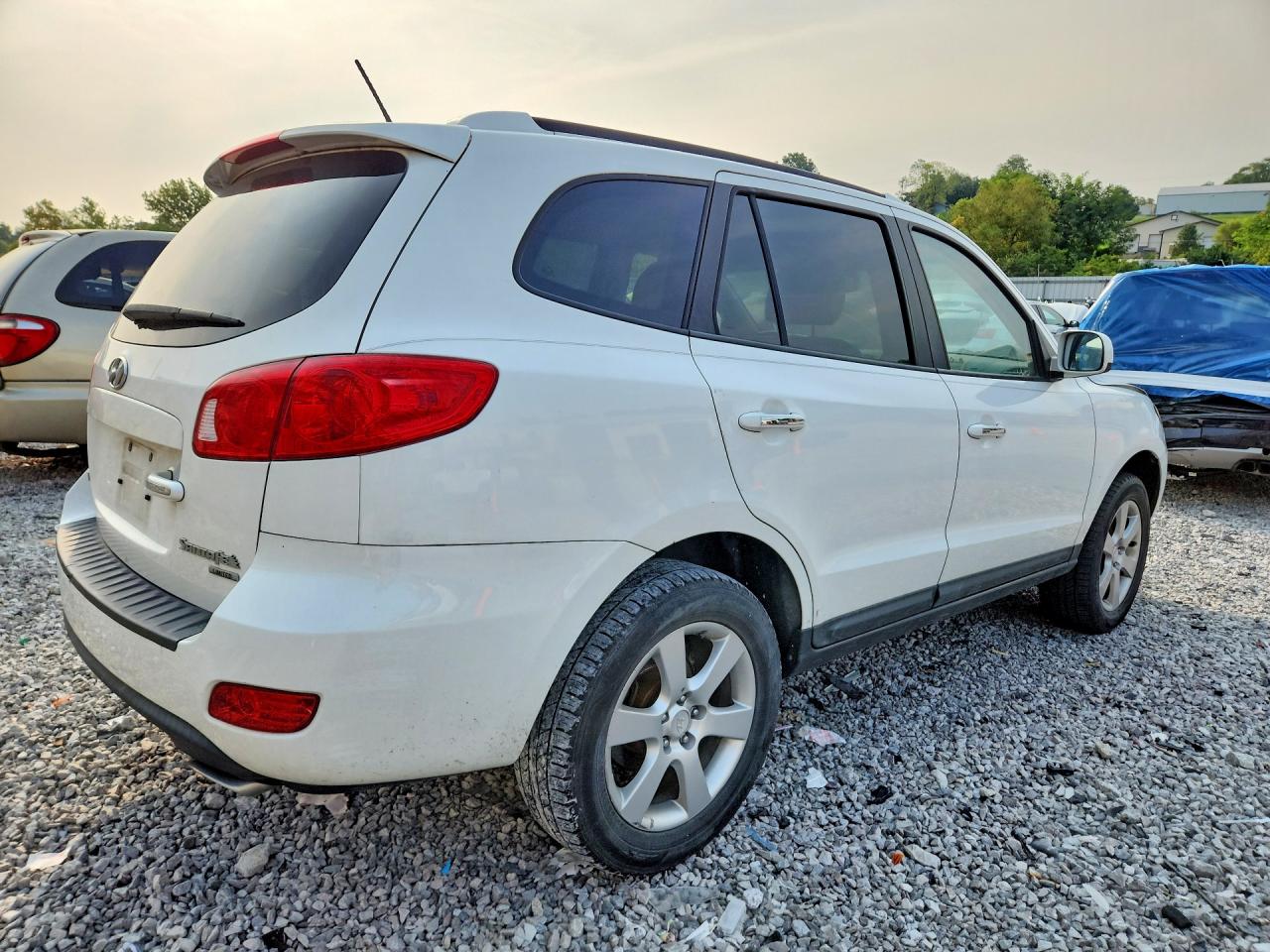 2008 Hyundai Santa Fe Se Белый vin: 5NMSH13E48H214578
