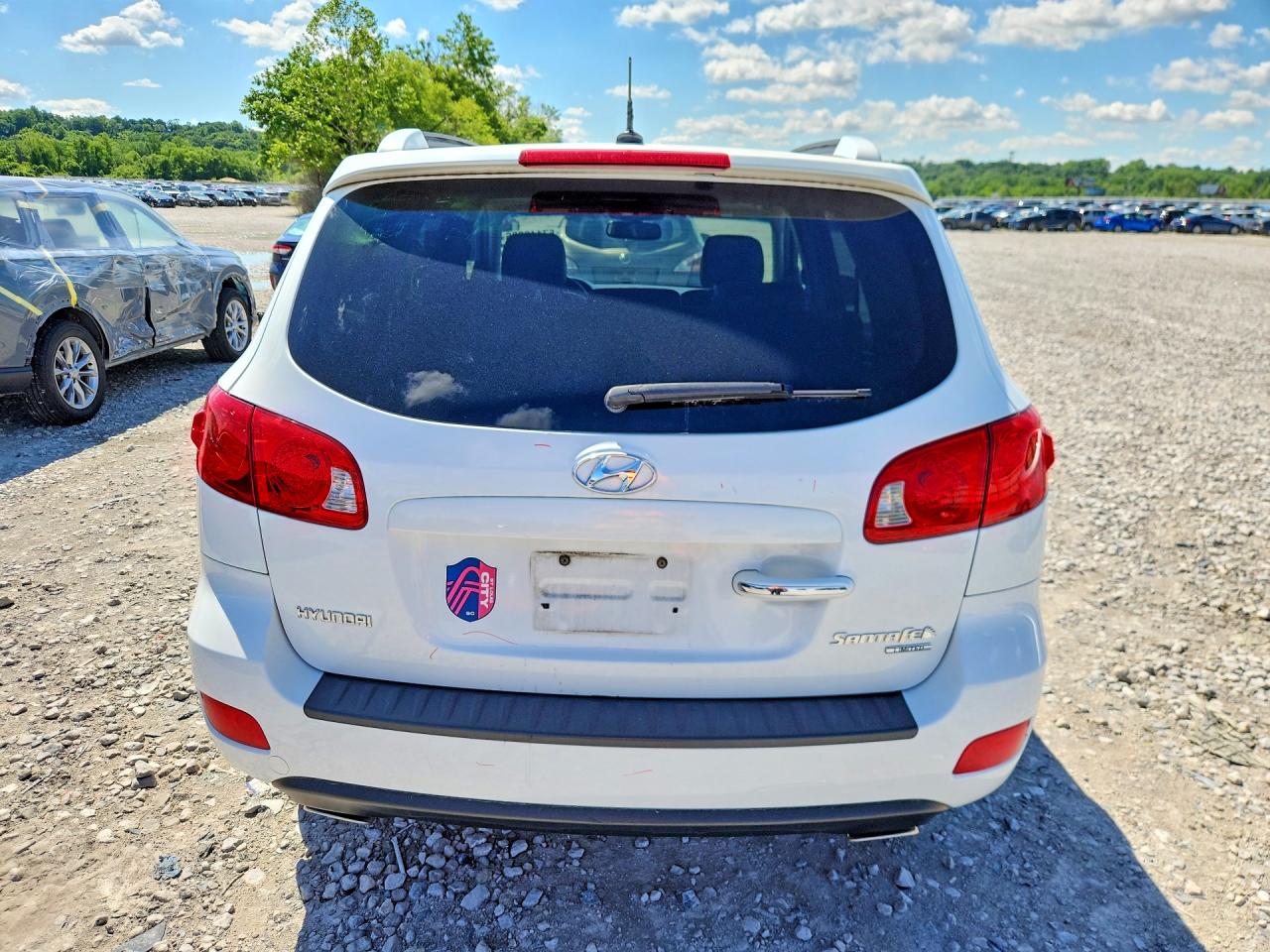 2008 Hyundai Santa Fe Se White vin: 5NMSH13E48H222728