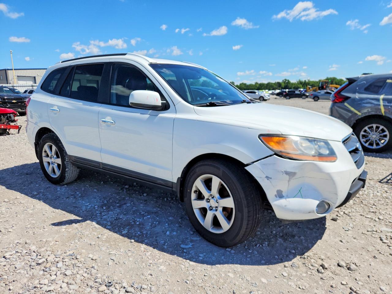 2008 Hyundai Santa Fe Se White vin: 5NMSH13E48H222728