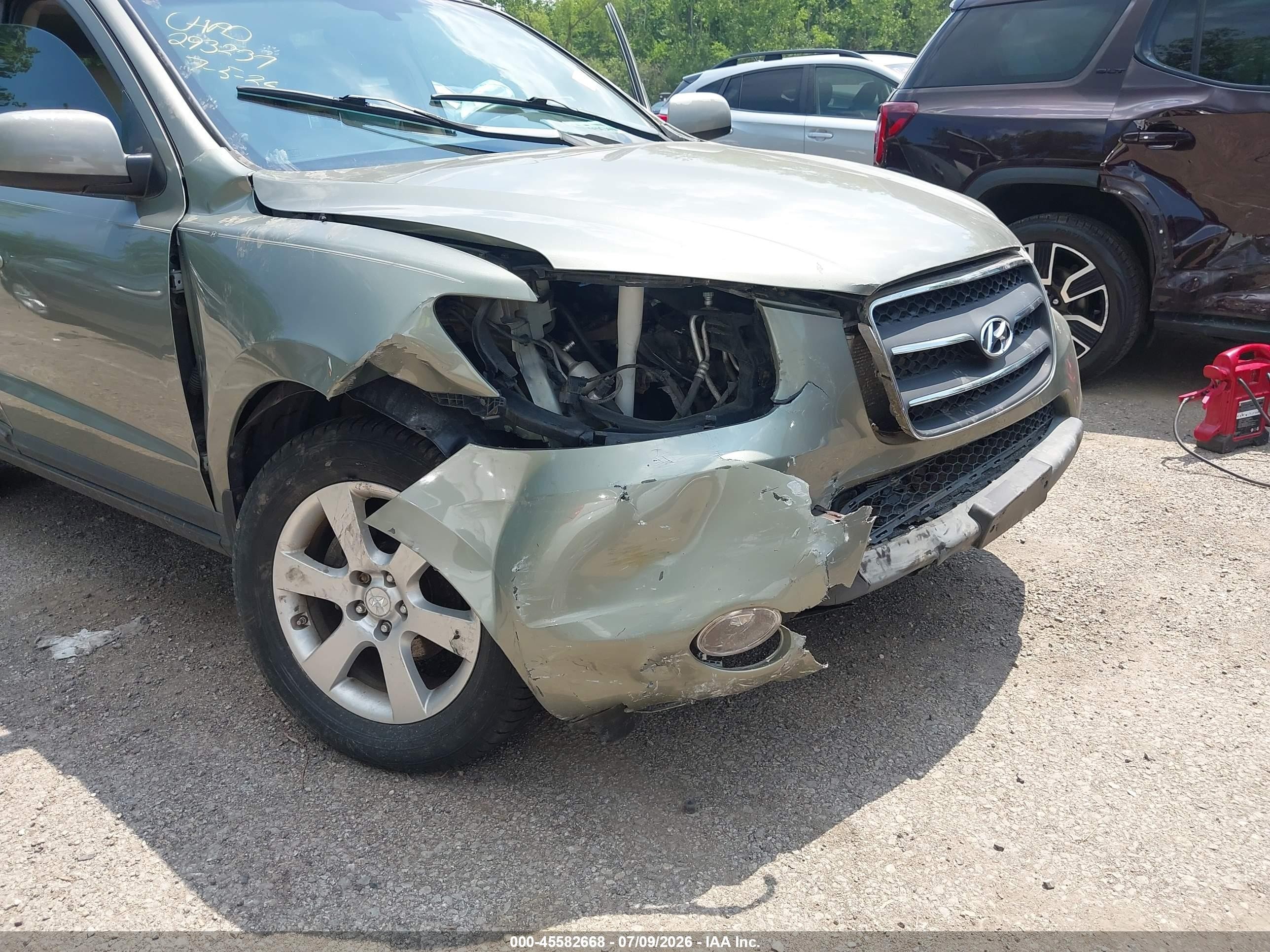 2009 Hyundai Santa Fe Limited Gray vin: 5NMSH13E49H240504