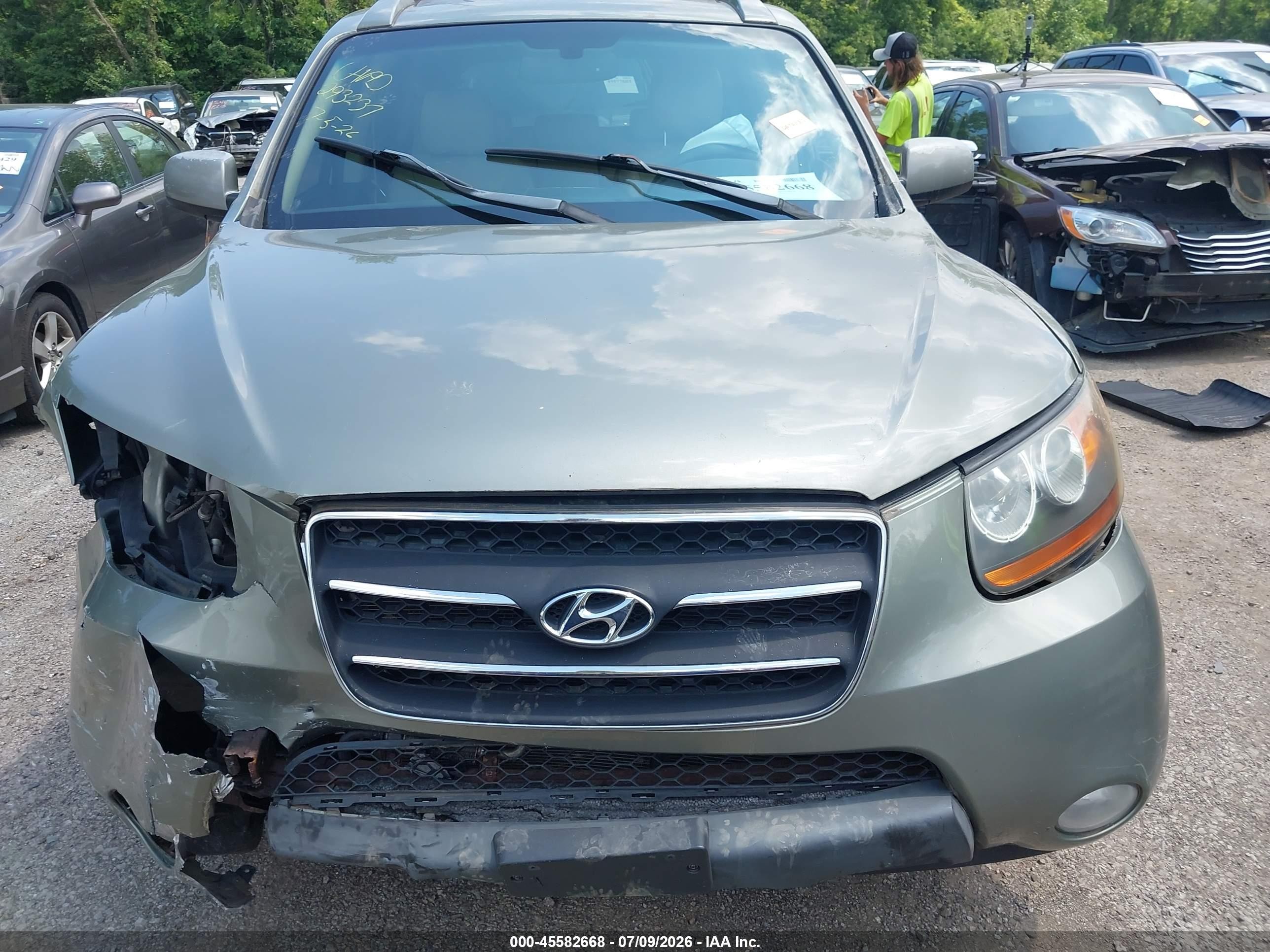 2009 Hyundai Santa Fe Limited Gray vin: 5NMSH13E49H240504