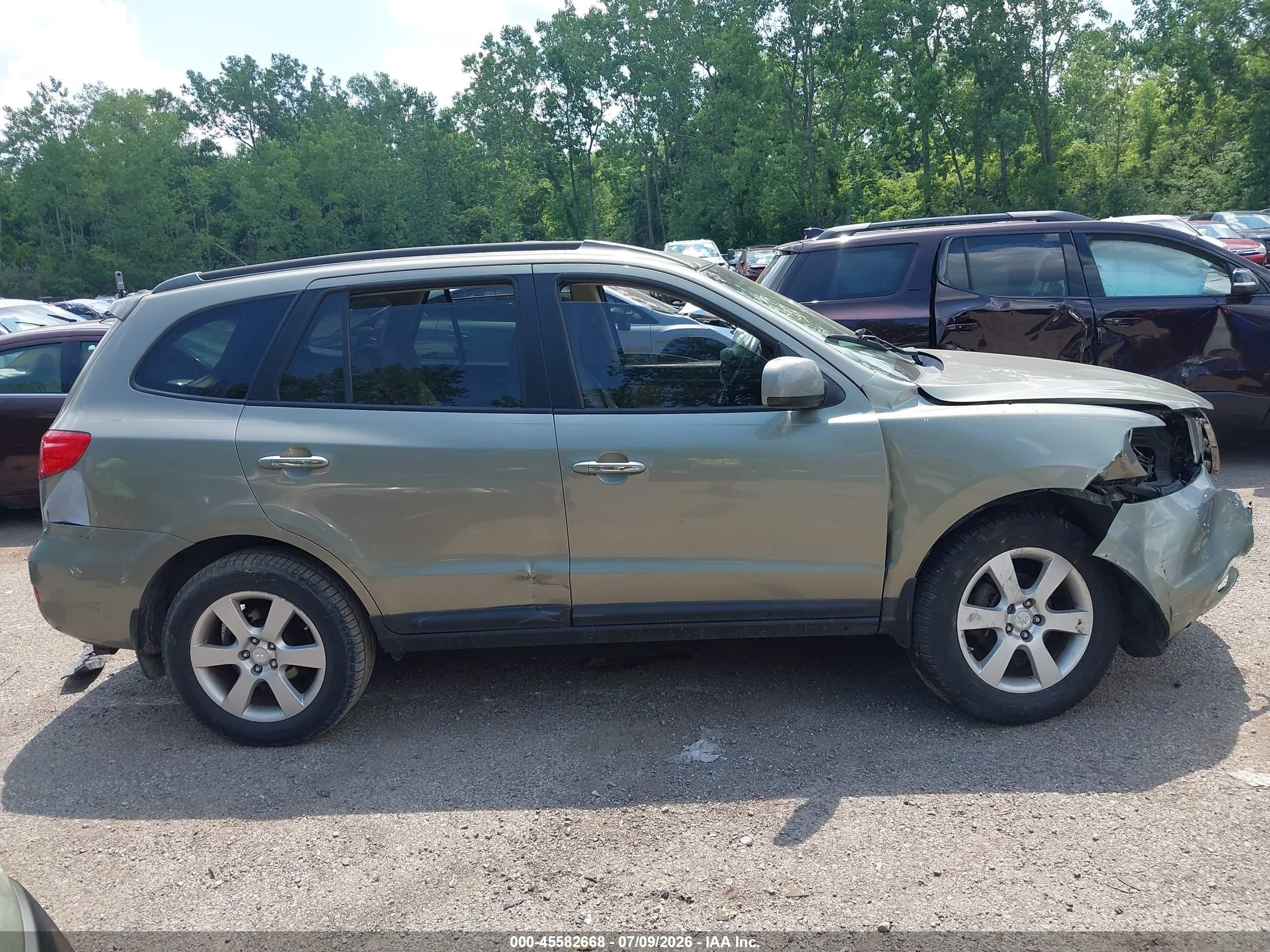 2009 Hyundai Santa Fe Limited Gray vin: 5NMSH13E49H240504