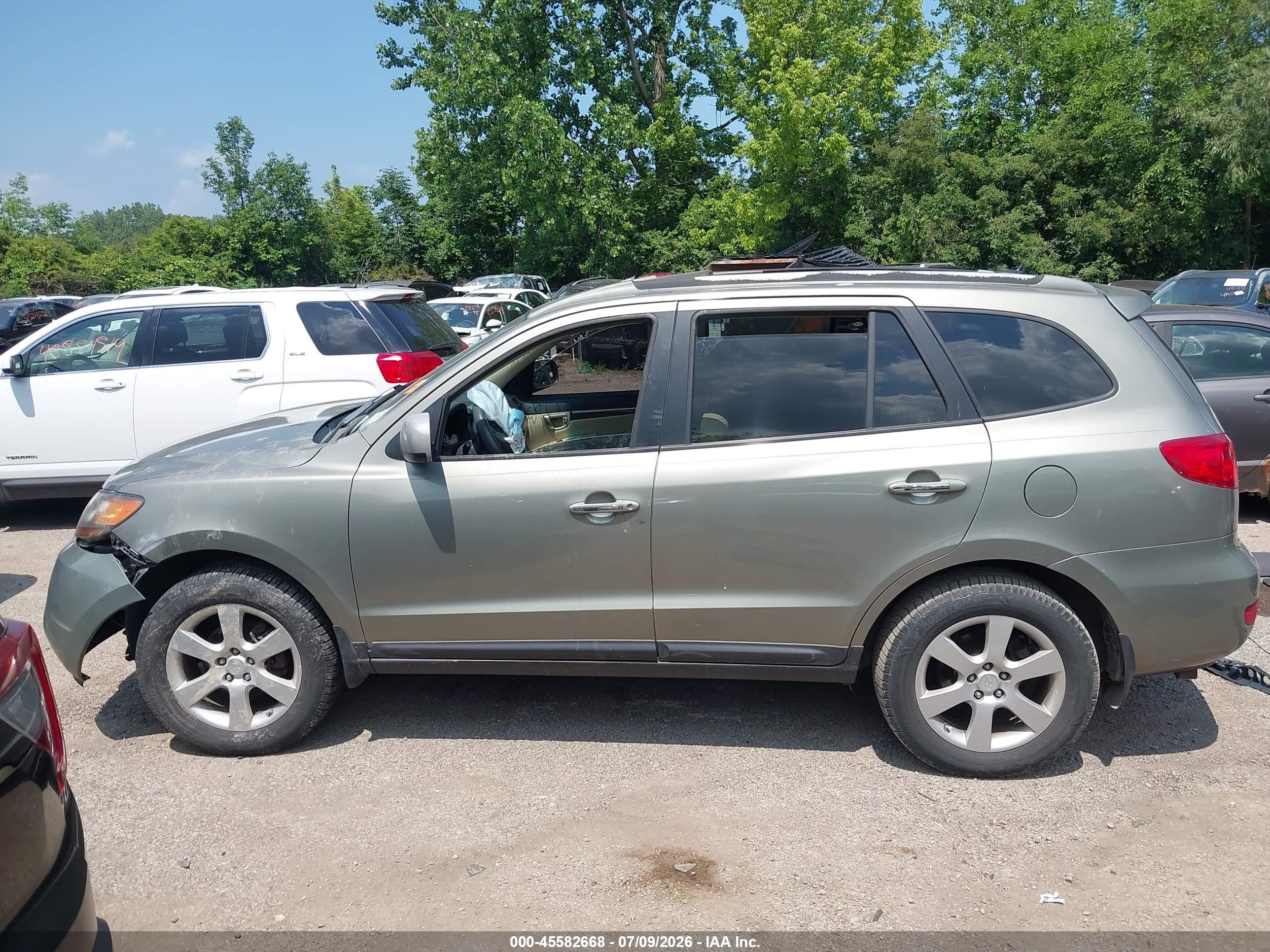 2009 Hyundai Santa Fe Limited Gray vin: 5NMSH13E49H240504
