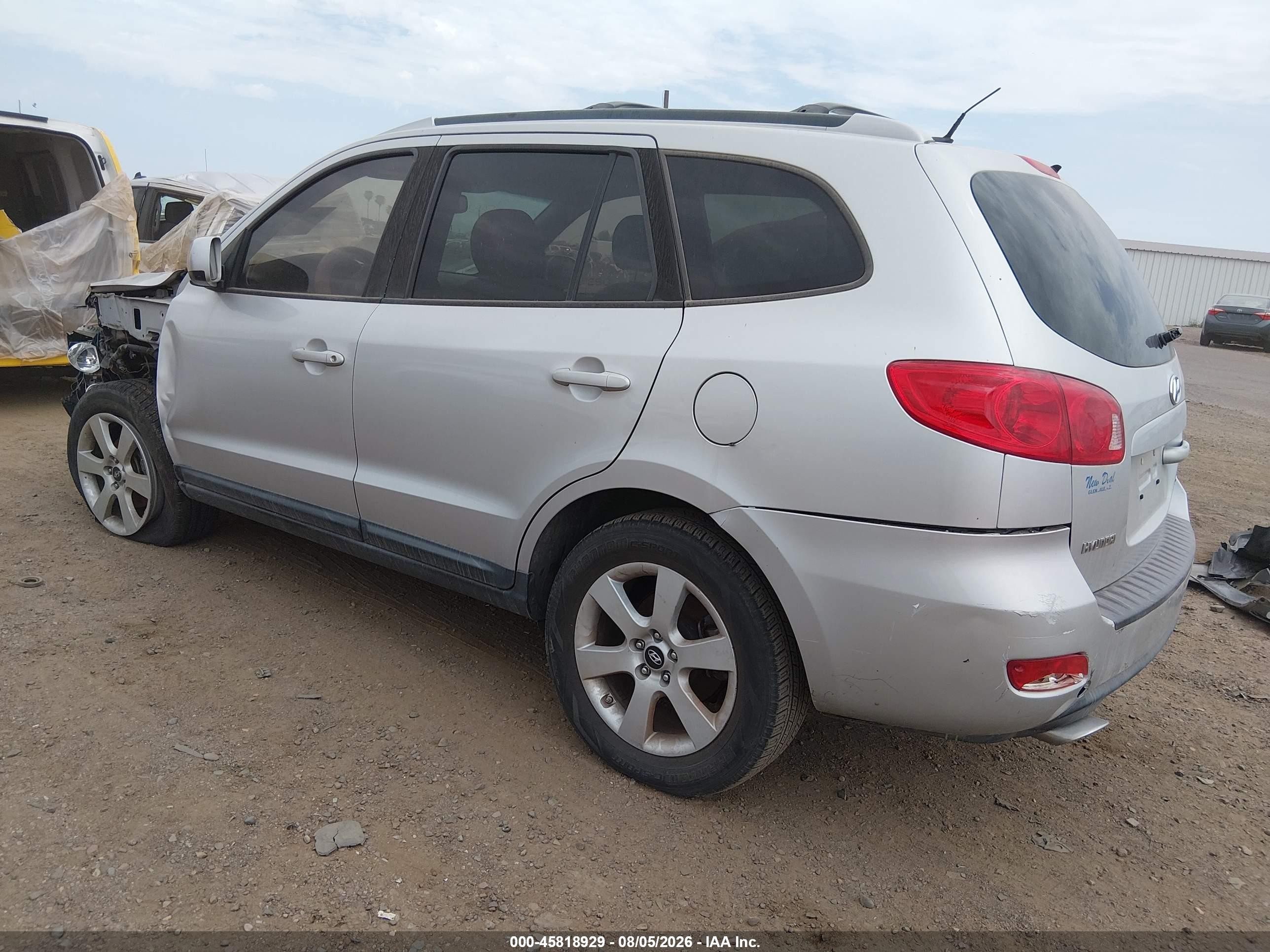 2009 Hyundai Santa Fe Se Silver vin: 5NMSH13E49H242513