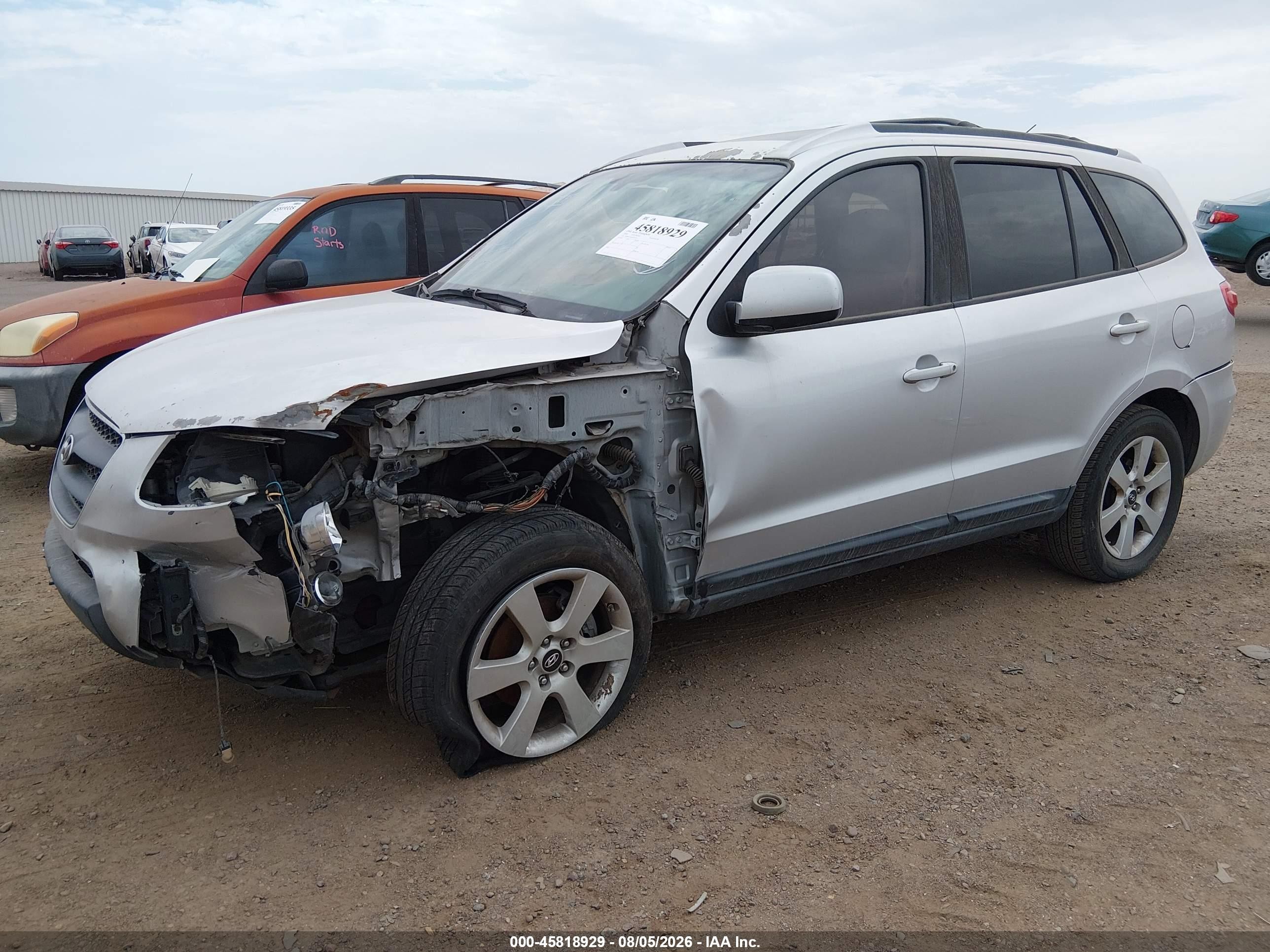 2009 Hyundai Santa Fe Se Silver vin: 5NMSH13E49H242513