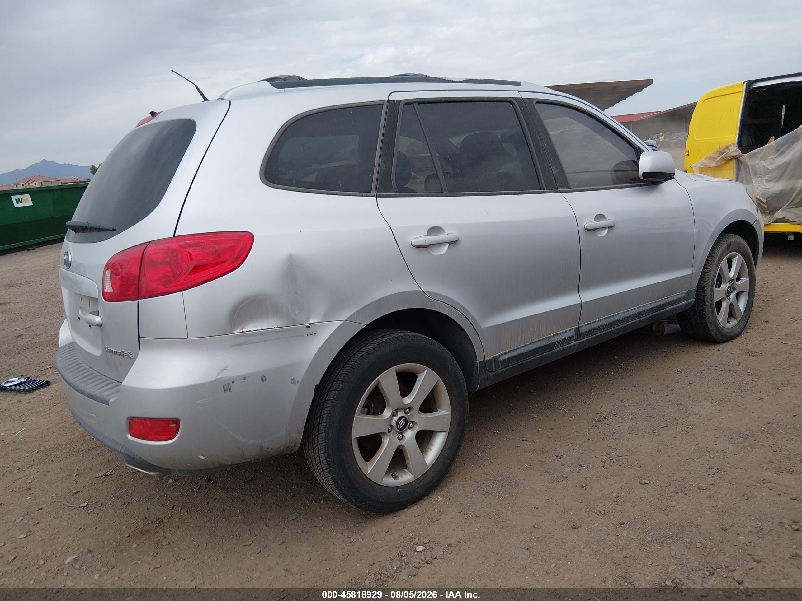 2009 Hyundai Santa Fe Se Silver vin: 5NMSH13E49H242513