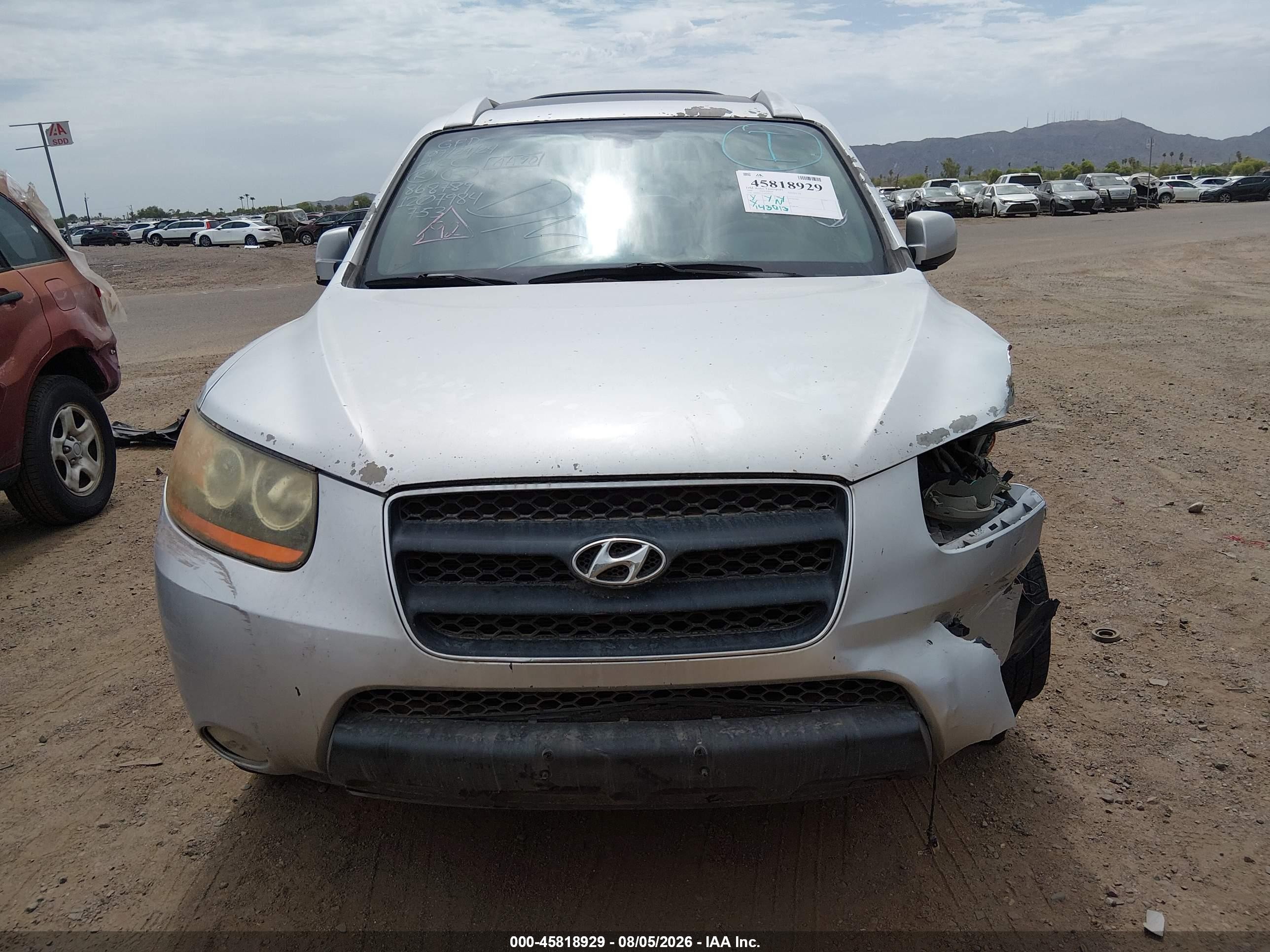 2009 Hyundai Santa Fe Se Silver vin: 5NMSH13E49H242513