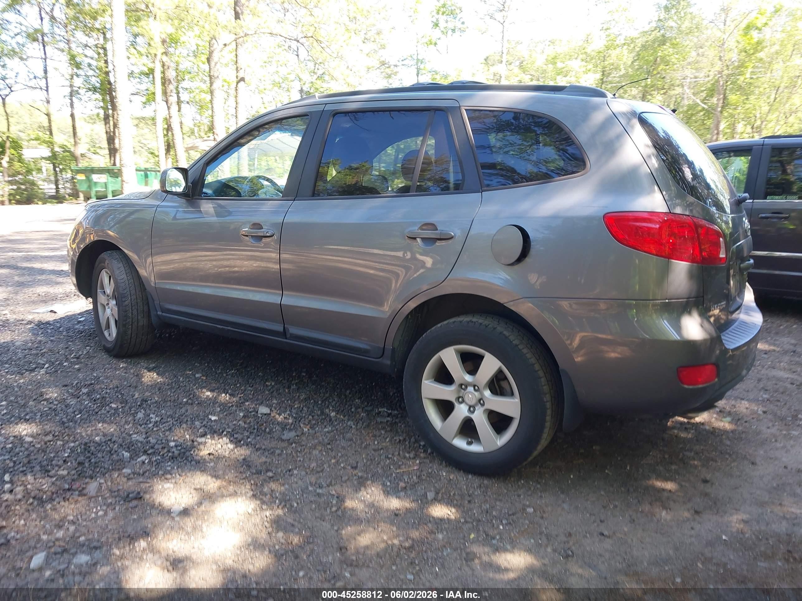2009 Hyundai Santa Fe Se Gray vin: 5NMSH13E49H242849