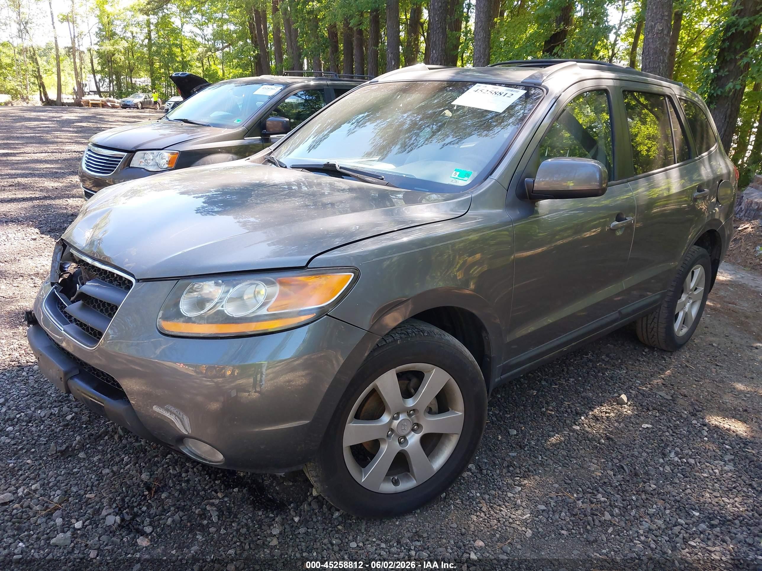 2009 Hyundai Santa Fe Se Gray vin: 5NMSH13E49H242849