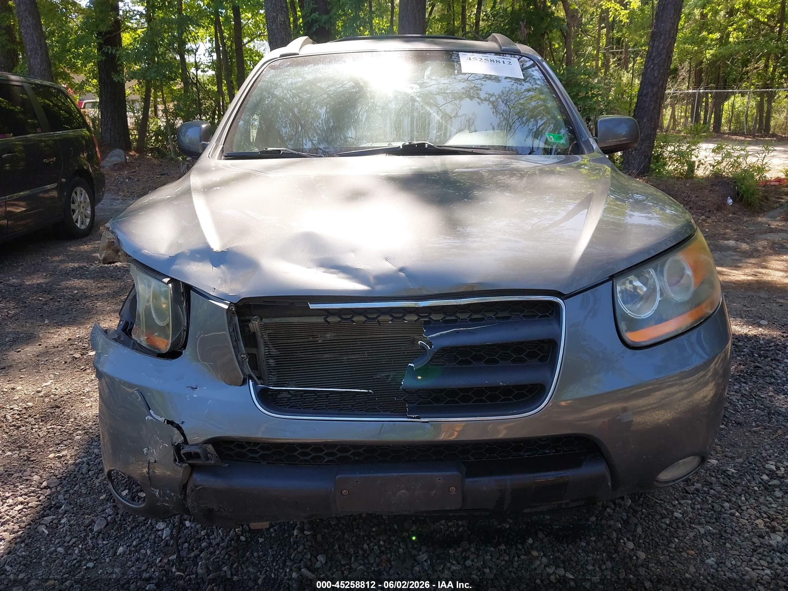 2009 Hyundai Santa Fe Se Gray vin: 5NMSH13E49H242849