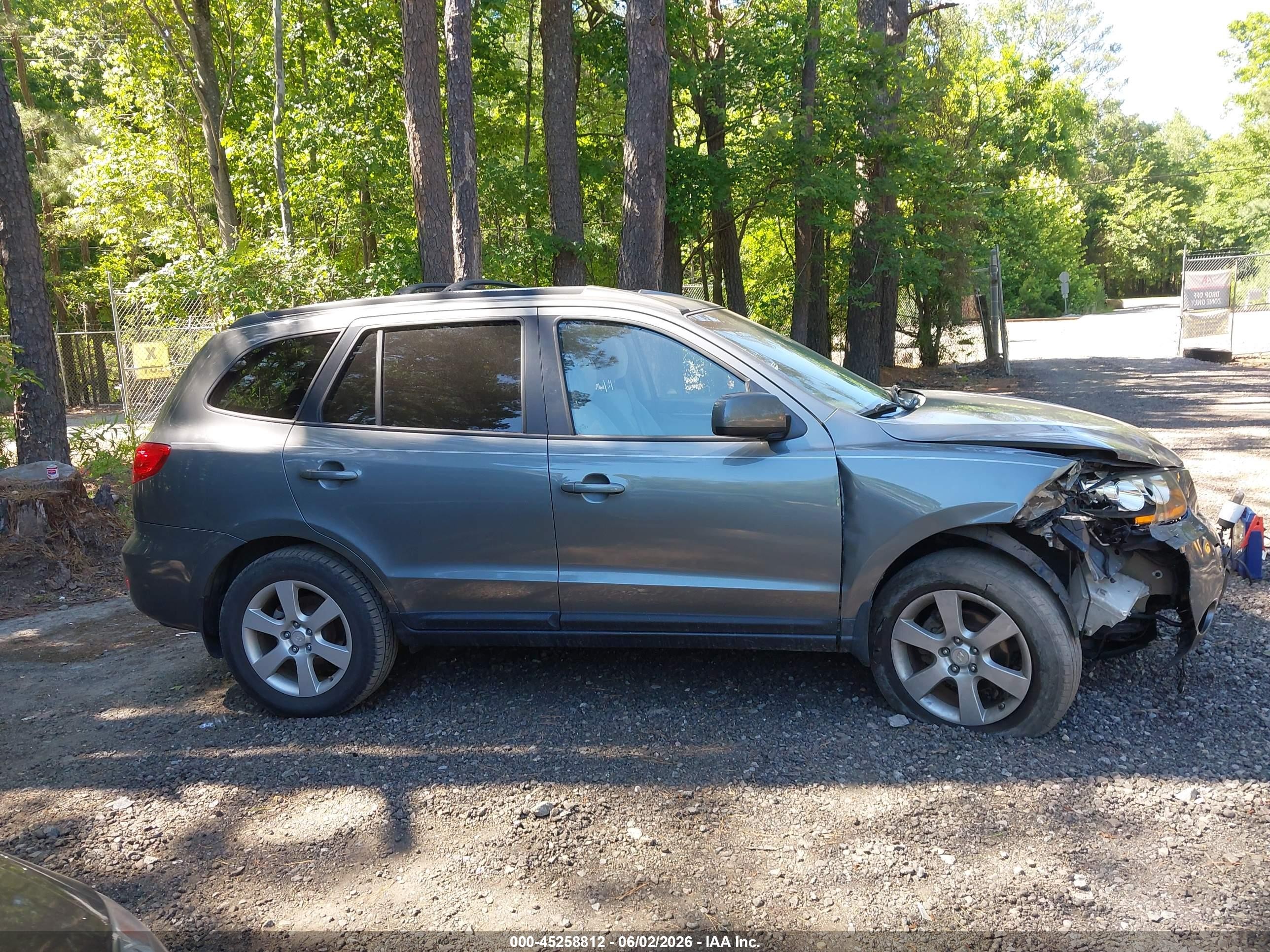 2009 Hyundai Santa Fe Se Gray vin: 5NMSH13E49H242849