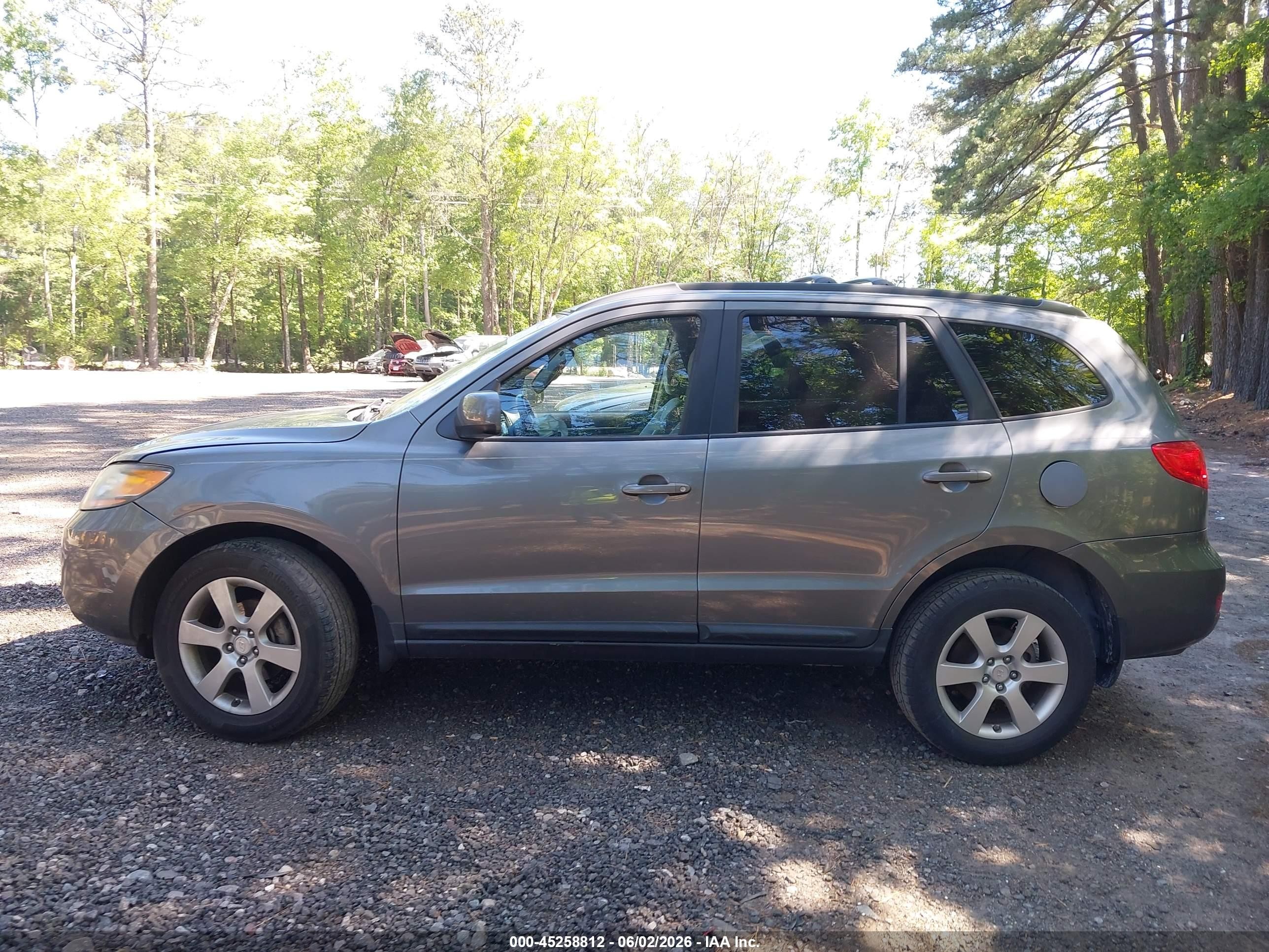 2009 Hyundai Santa Fe Se Gray vin: 5NMSH13E49H242849