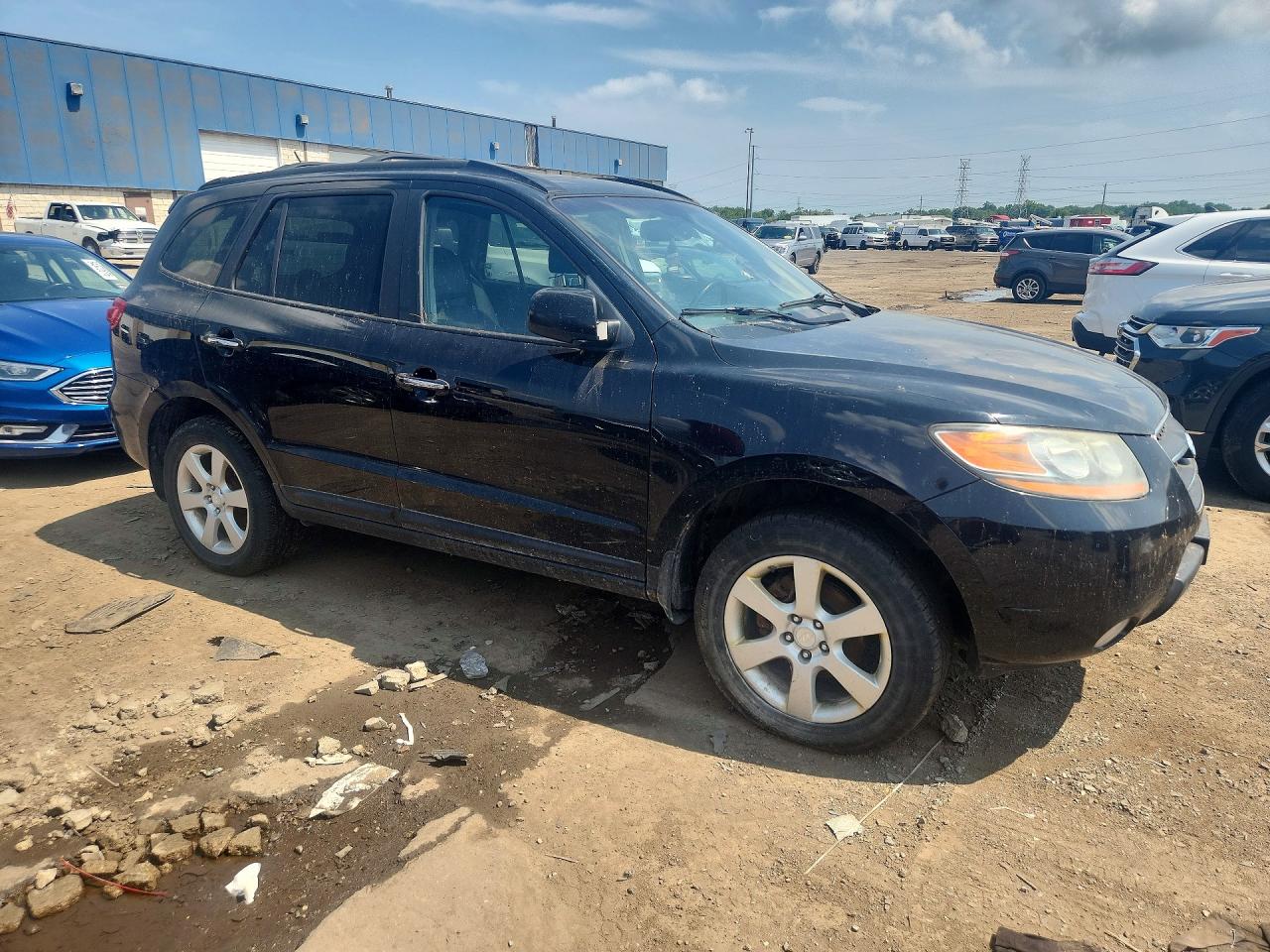 2009 Hyundai Santa Fe Limited Черный vin: 5NMSH13E49H287838