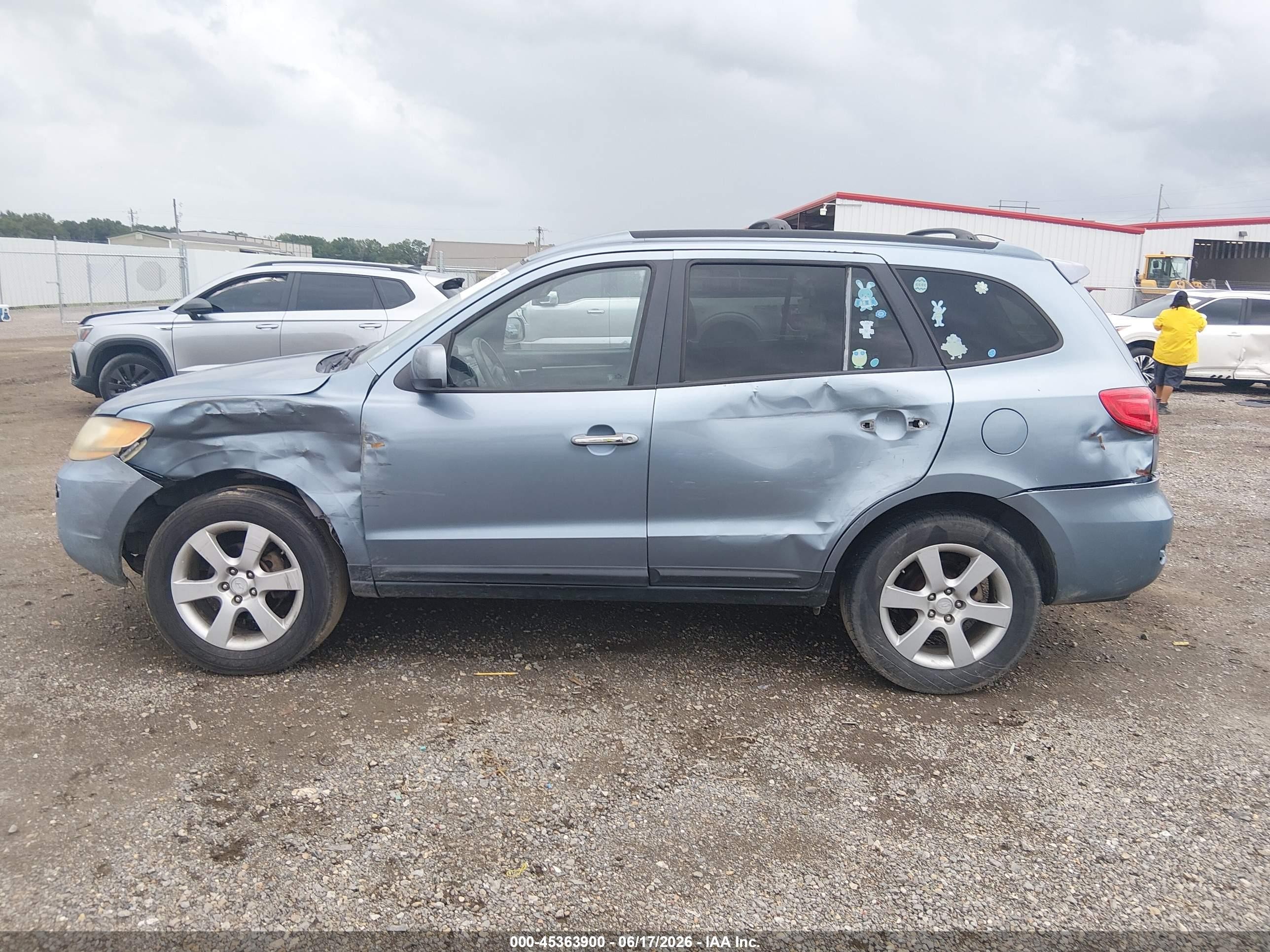 2009 Hyundai Santa Fe Limited Blue vin: 5NMSH13E49H297012