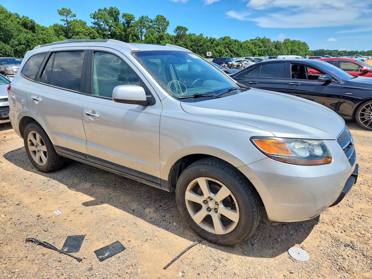 2007 Hyundai Santa Fe Se Silver vin: 5NMSH13E57H019085