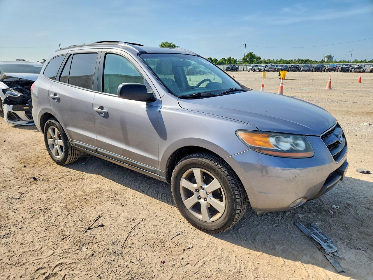 2007 Hyundai Santa Fe Se Серебряный vin: 5NMSH13E57H087077