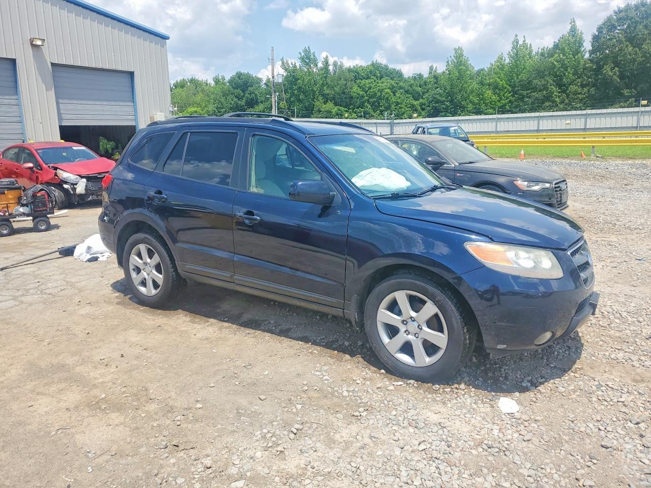 2007 Hyundai Santa Fe Se Blue vin: 5NMSH13E57H113340