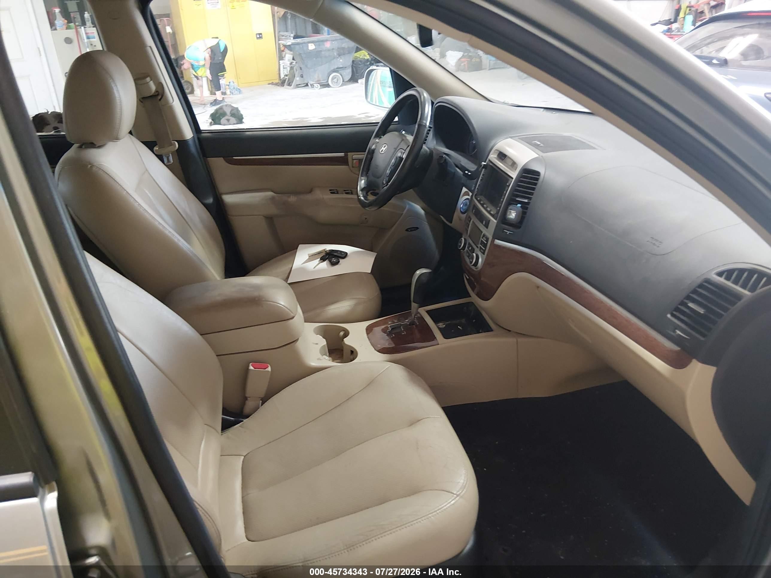 2008 Hyundai Santa Fe Limited/se Золотой vin: 5NMSH13E58H184863