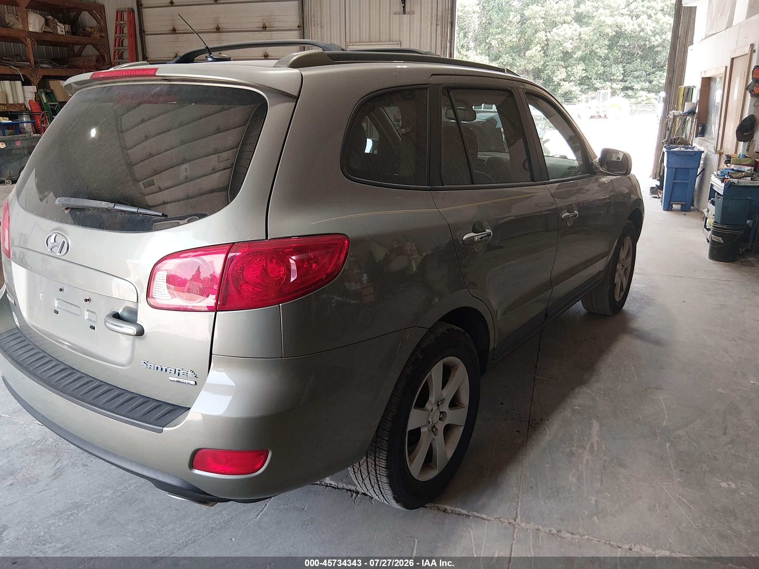 2008 Hyundai Santa Fe Limited/se Золотой vin: 5NMSH13E58H184863