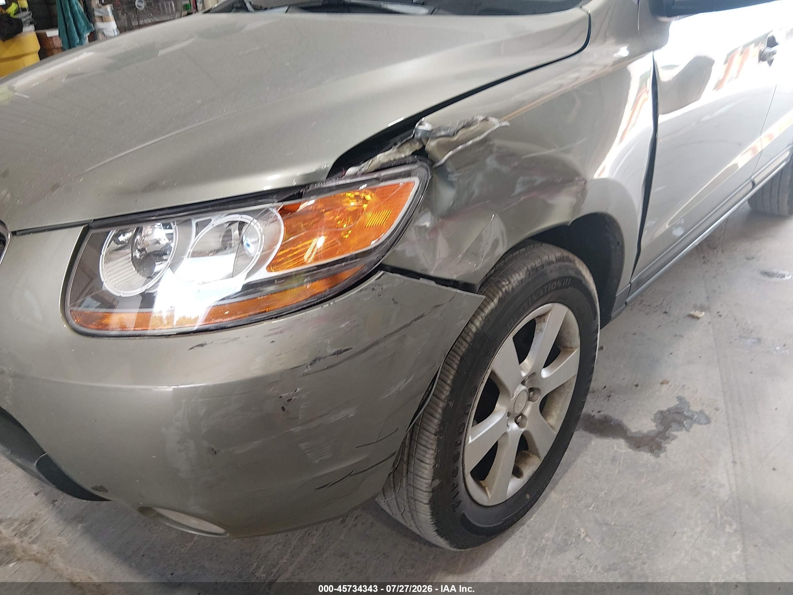 2008 Hyundai Santa Fe Limited/se Золотой vin: 5NMSH13E58H184863