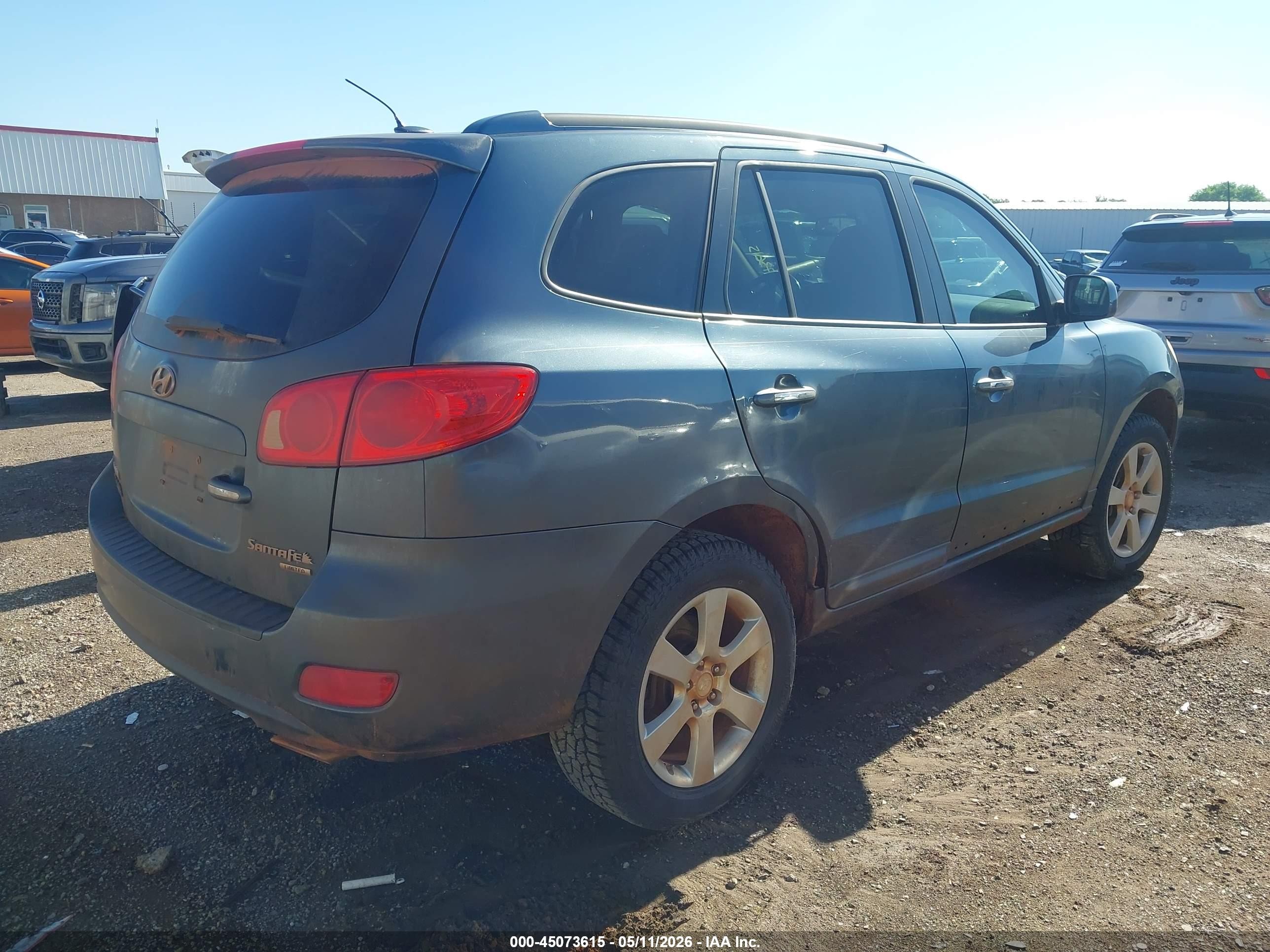2008 Hyundai Santa Fe Limited/se Синий vin: 5NMSH13E58H225511