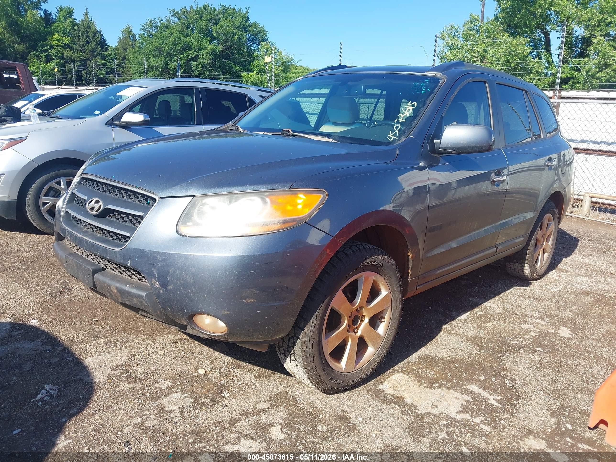 2008 Hyundai Santa Fe Limited/se Синий vin: 5NMSH13E58H225511
