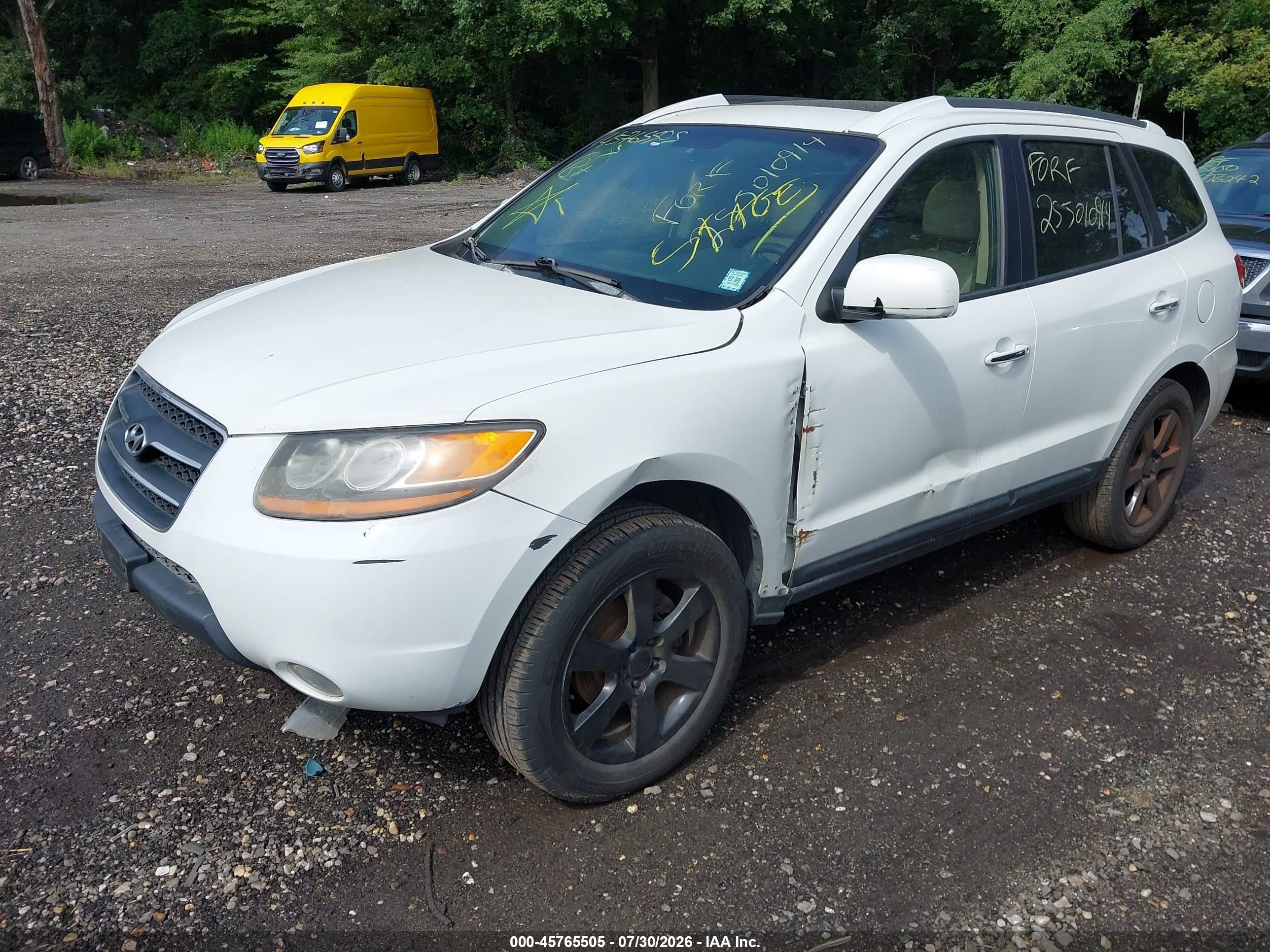 2008 Hyundai Santa Fe Limited/se White vin: 5NMSH13E58H228344