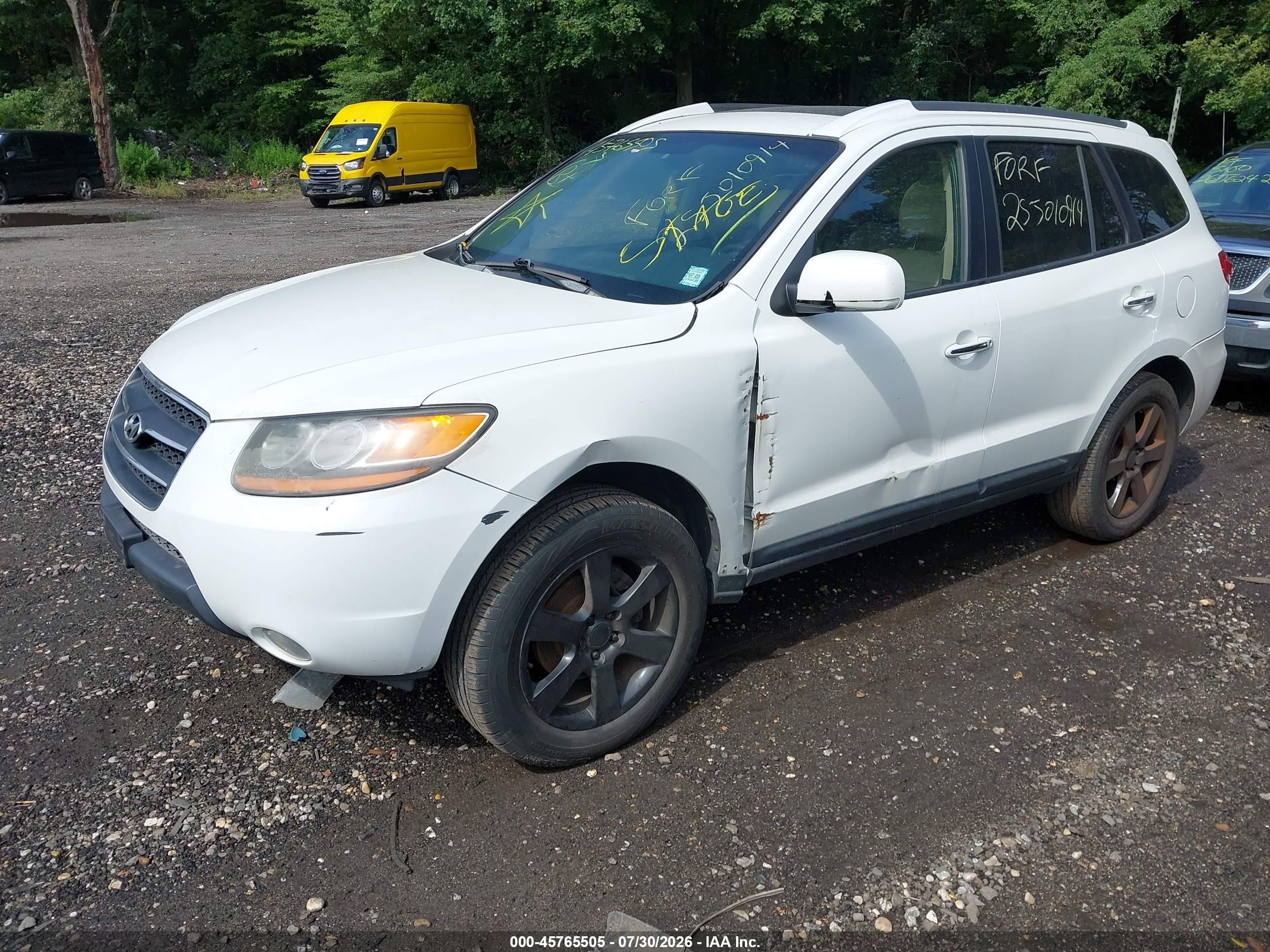 2008 Hyundai Santa Fe Limited/se White vin: 5NMSH13E58H228344