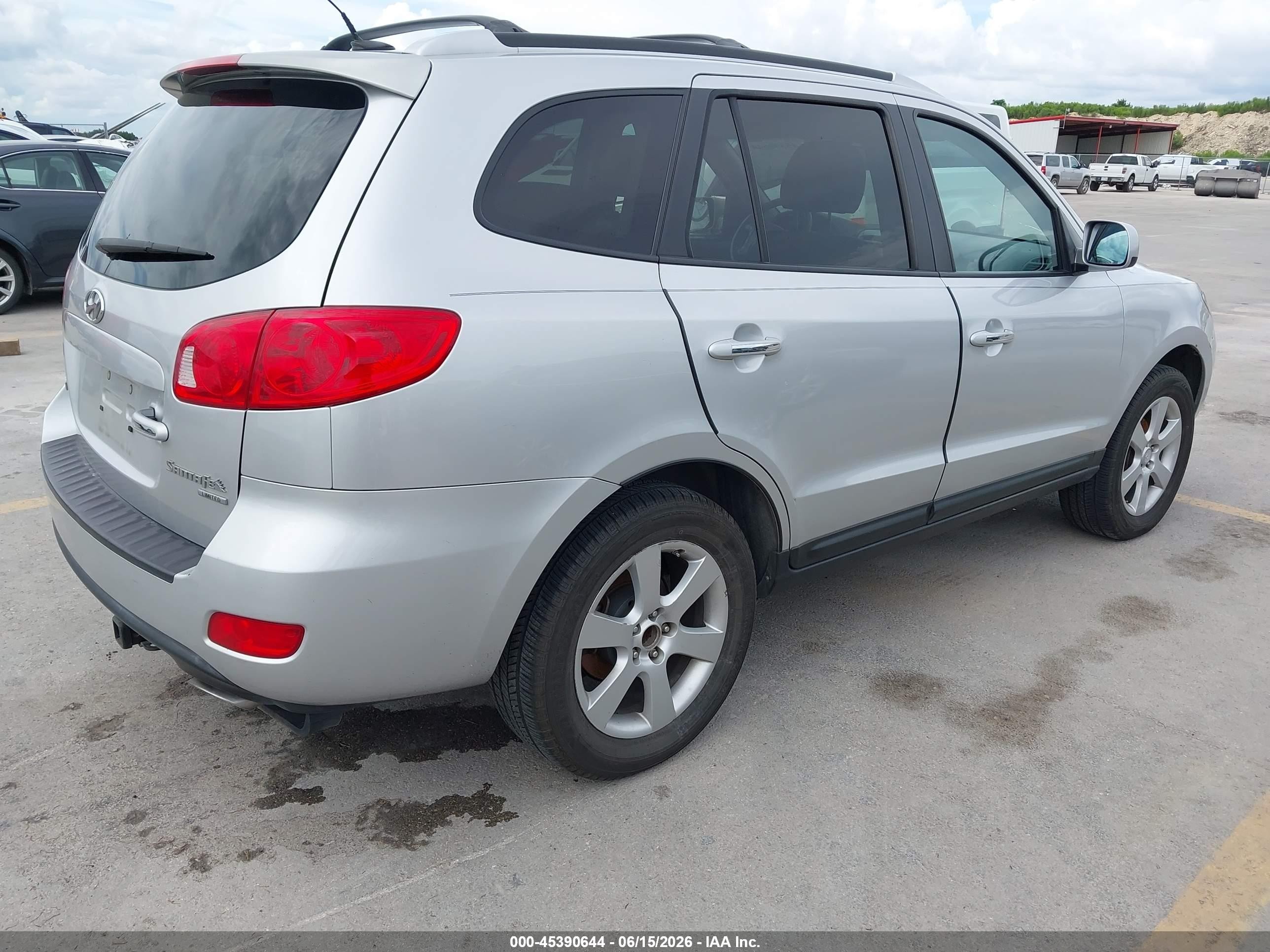 2009 Hyundai Santa Fe Limited Серебряный vin: 5NMSH13E59H240141