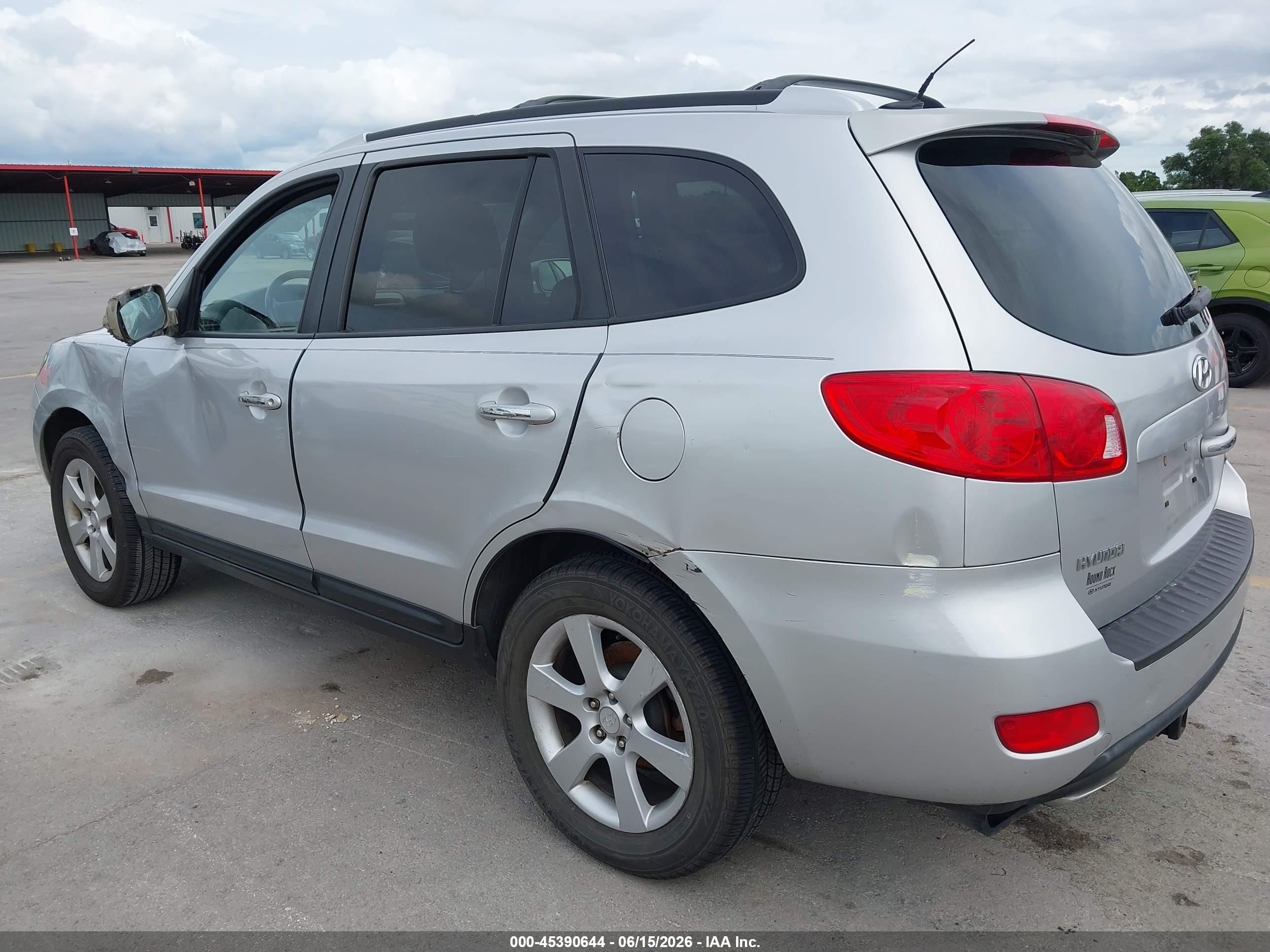 2009 Hyundai Santa Fe Limited Серебряный vin: 5NMSH13E59H240141