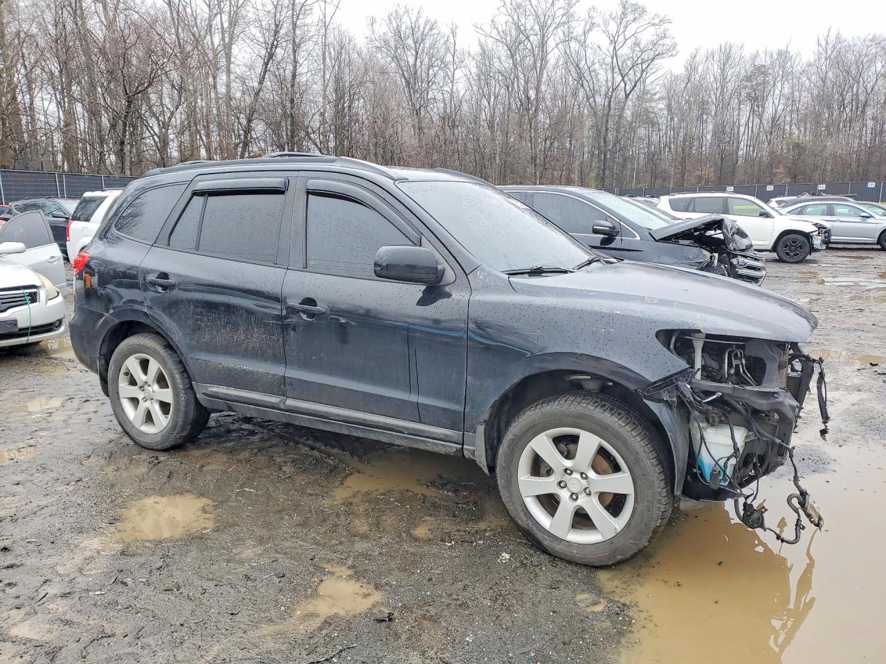 2009 Hyundai Santa Fe Se Black vin: 5NMSH13E59H243699