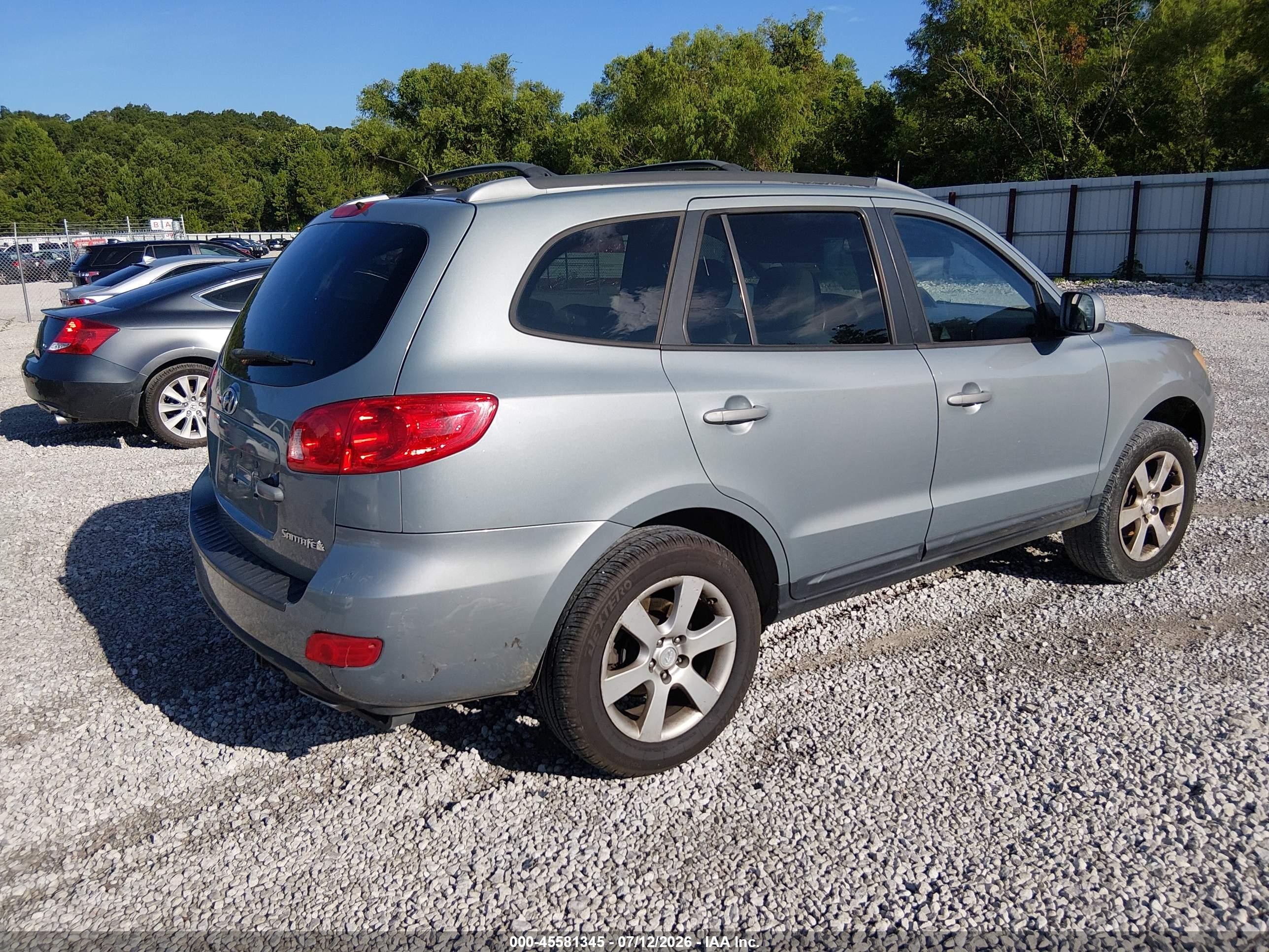 2009 Hyundai Santa Fe Se Gray vin: 5NMSH13E59H249387