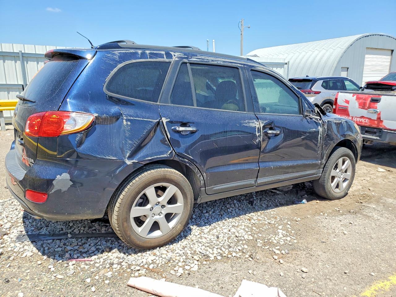 2009 Hyundai Santa Fe Limited Синий vin: 5NMSH13E59H298055