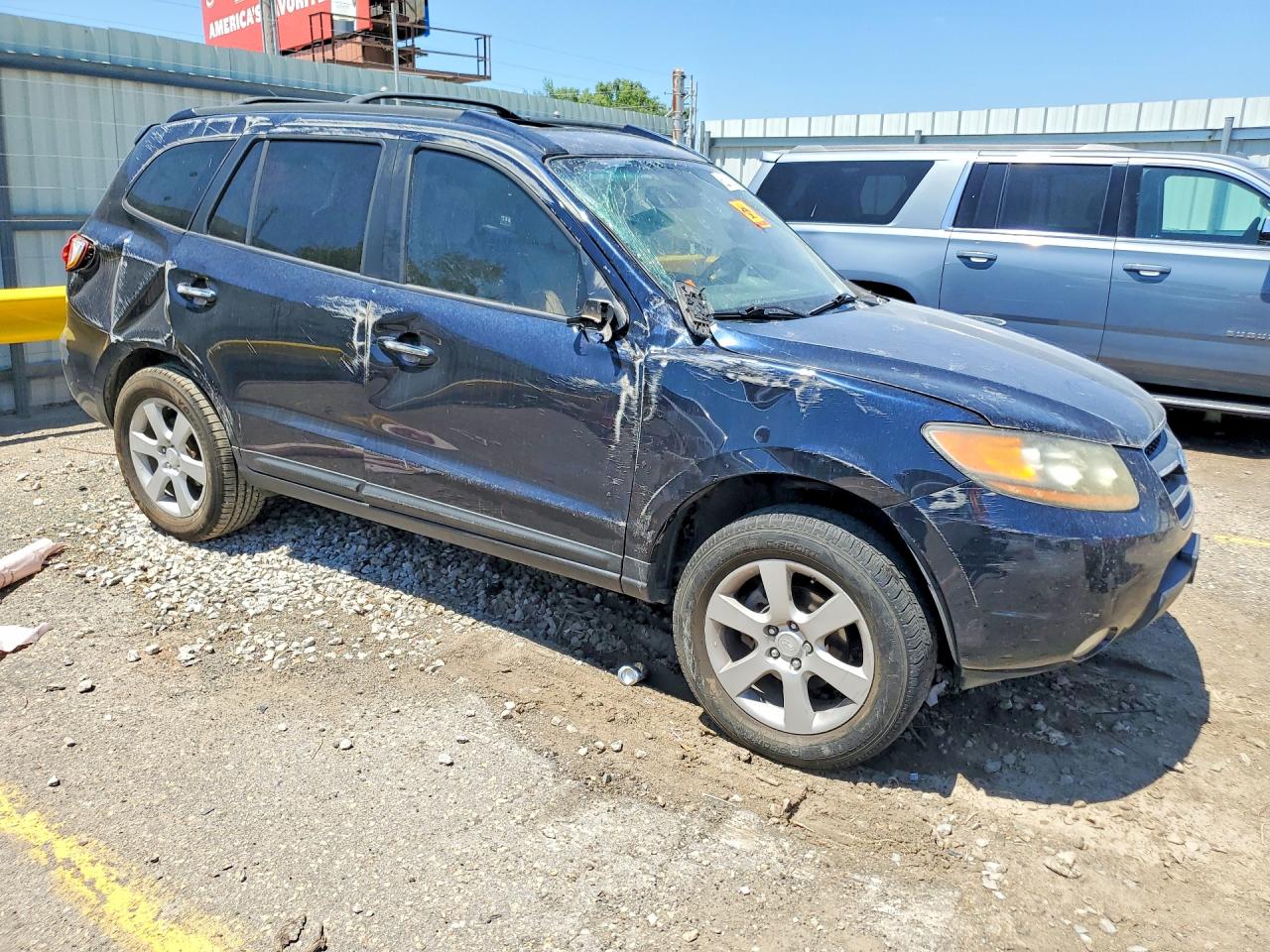 2009 Hyundai Santa Fe Limited Синий vin: 5NMSH13E59H298055