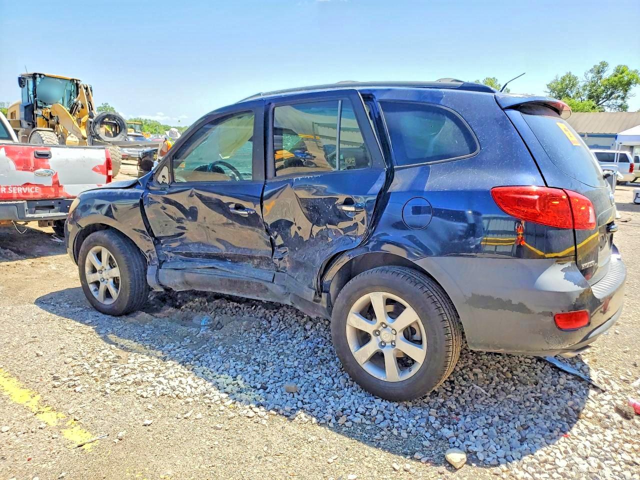 2009 Hyundai Santa Fe Limited Синий vin: 5NMSH13E59H298055