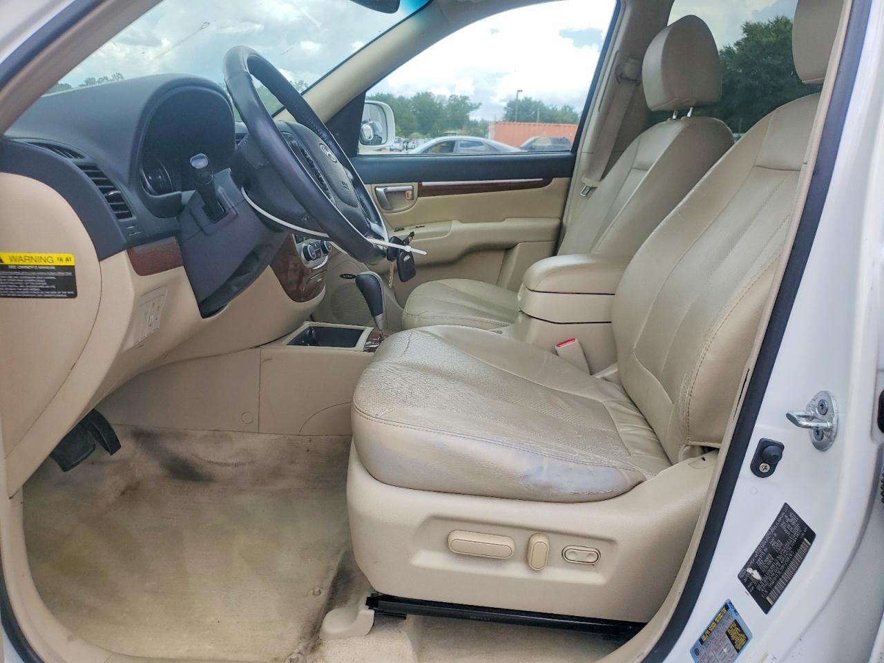2009 Hyundai Santa Fe Limited White vin: 5NMSH13E59H298265
