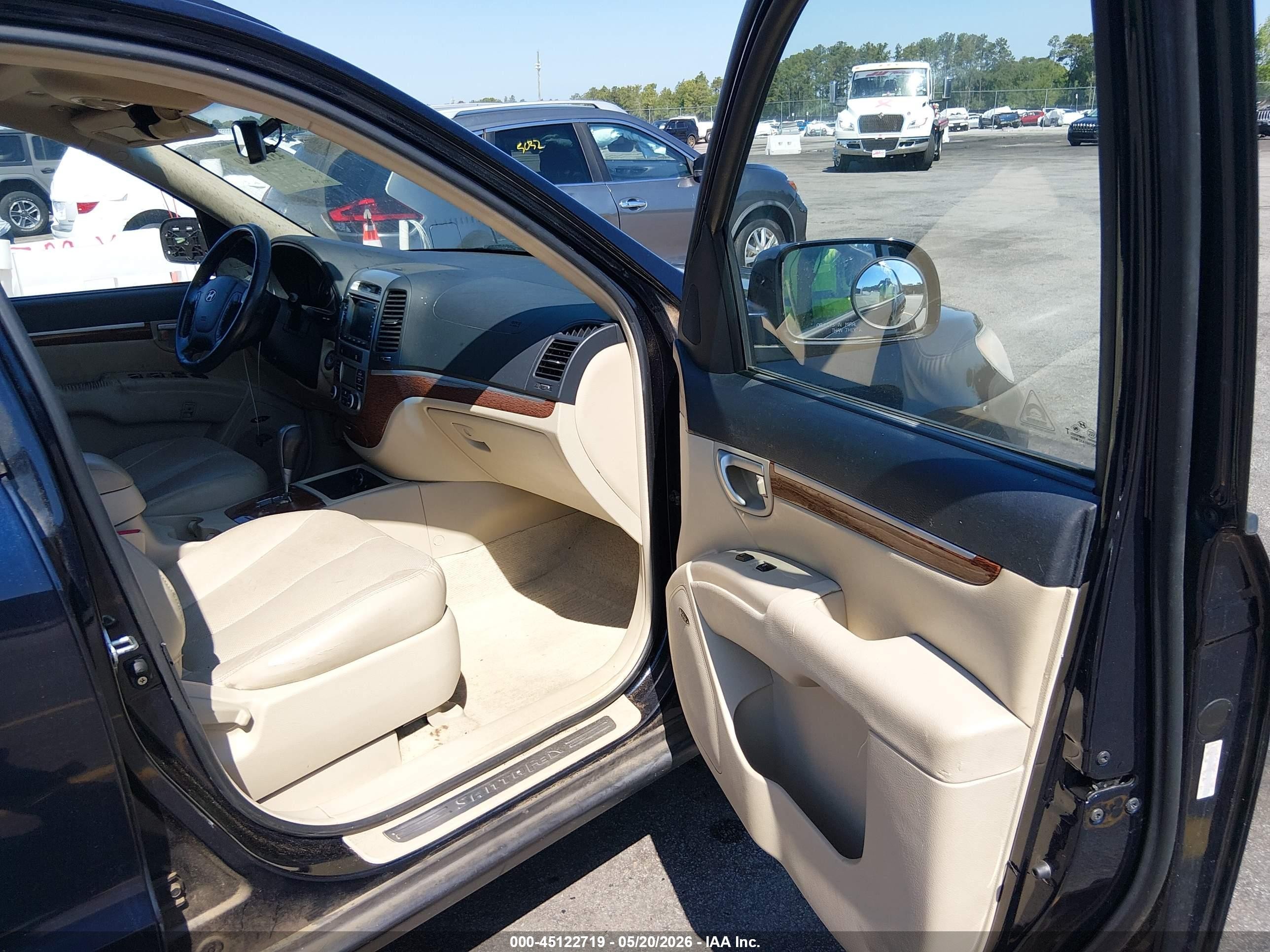 2009 Hyundai Santa Fe Limited Blue vin: 5NMSH13E59H327702