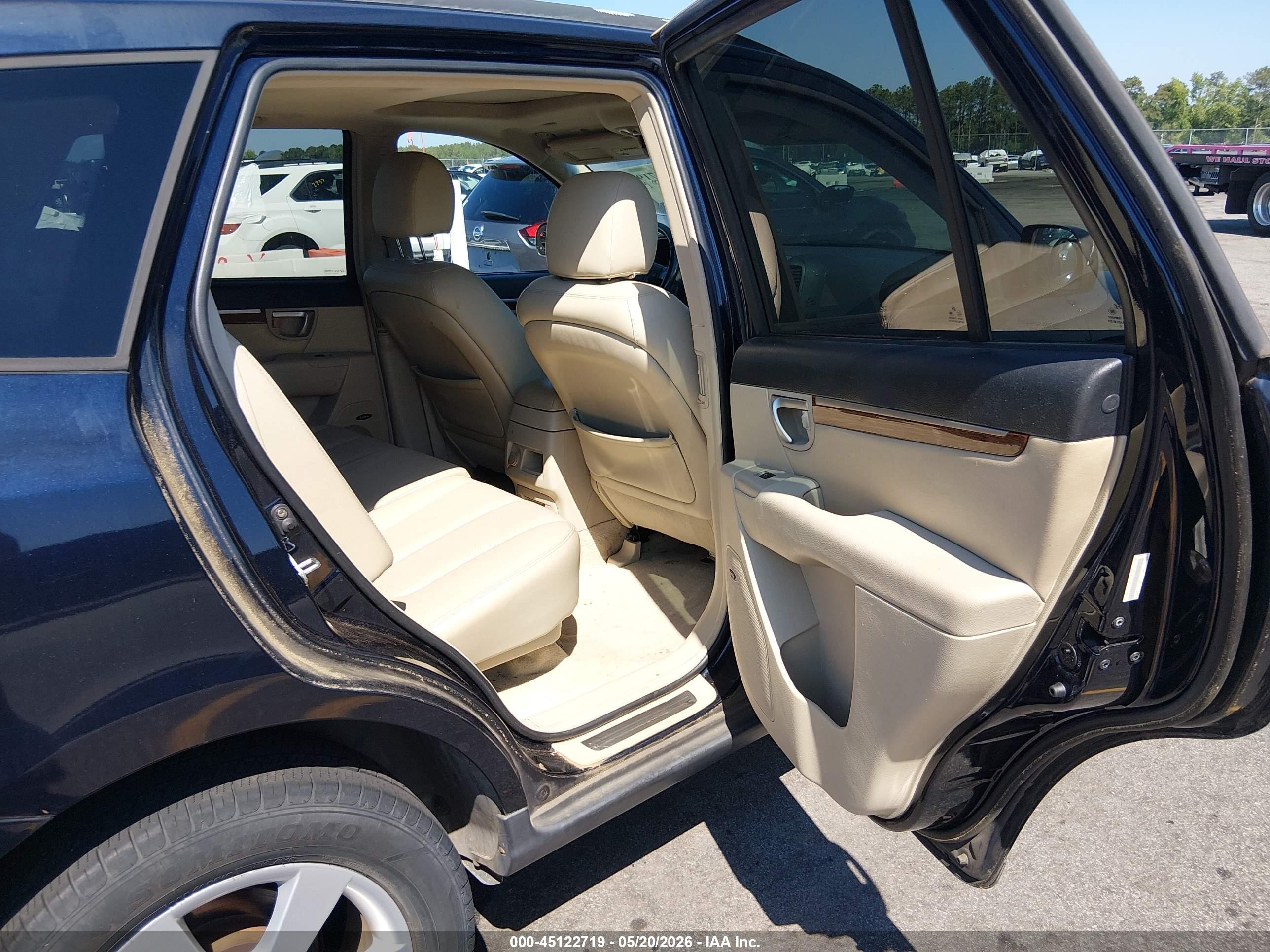 2009 Hyundai Santa Fe Limited Blue vin: 5NMSH13E59H327702