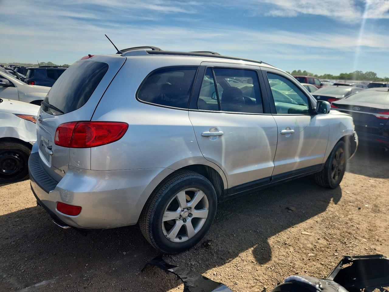 2007 Hyundai Santa Fe Se Silver vin: 5NMSH13E67H018544