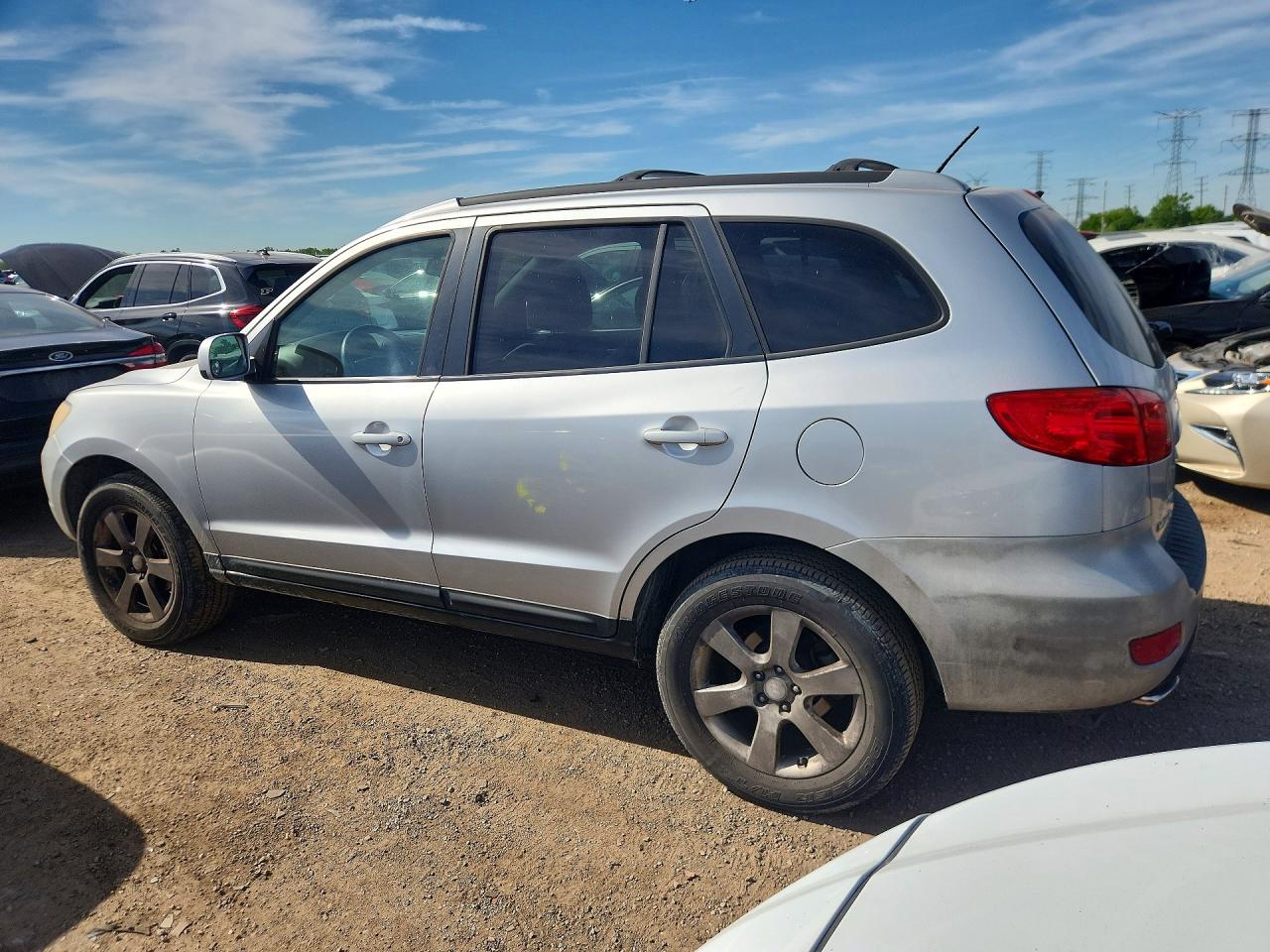 2007 Hyundai Santa Fe Se Silver vin: 5NMSH13E67H018544