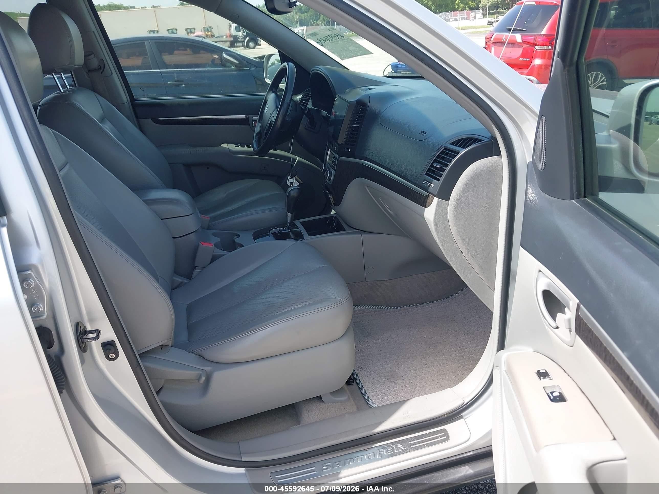 2007 Hyundai Santa Fe Limited/se Silver vin: 5NMSH13E67H019662