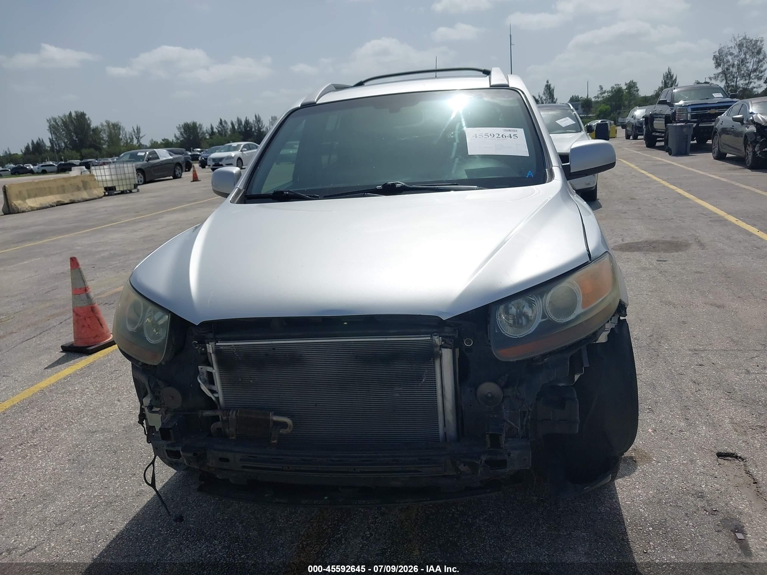 2007 Hyundai Santa Fe Limited/se Silver vin: 5NMSH13E67H019662