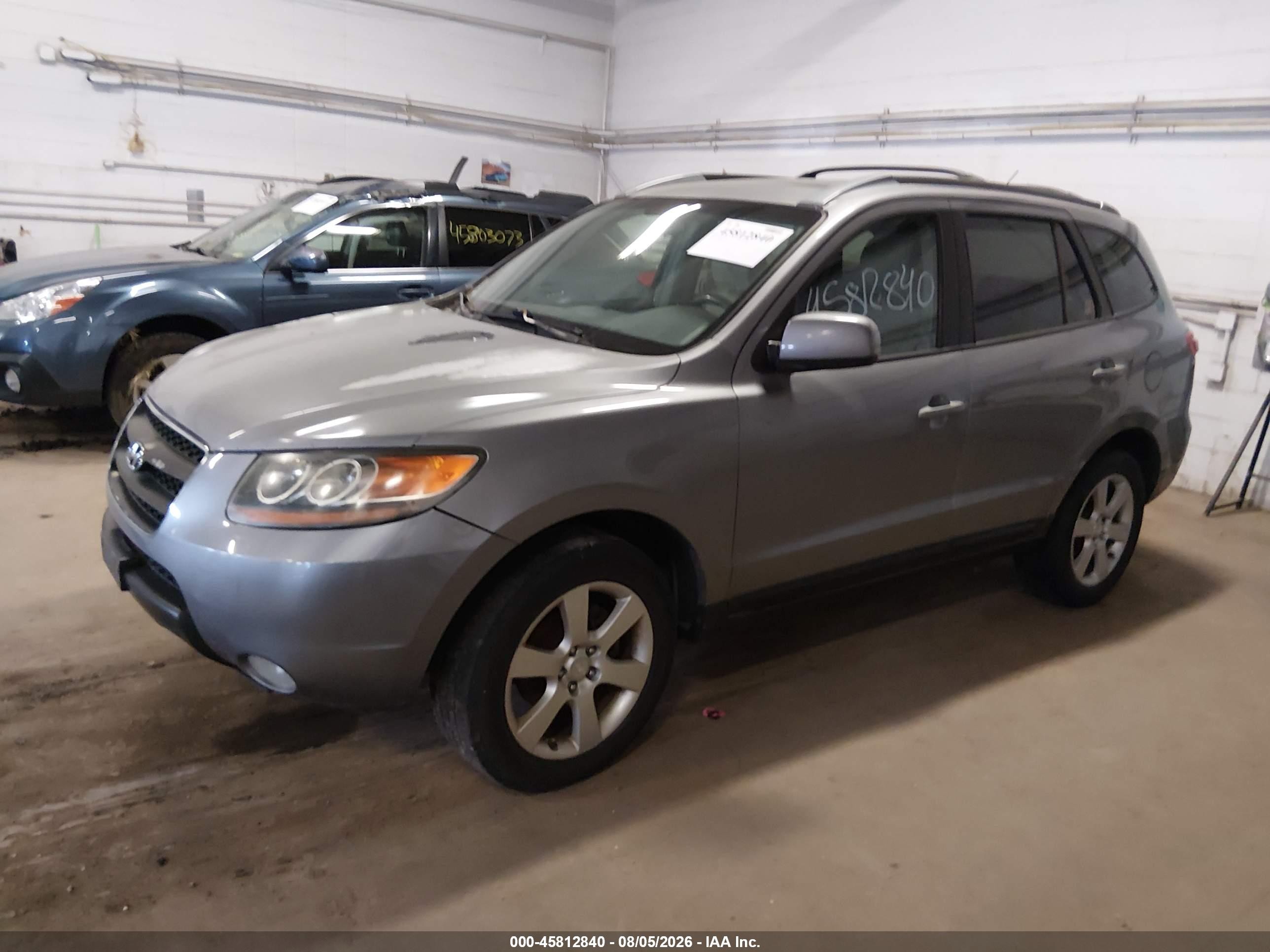 2007 Hyundai Santa Fe Limited/se Серый vin: 5NMSH13E67H037076