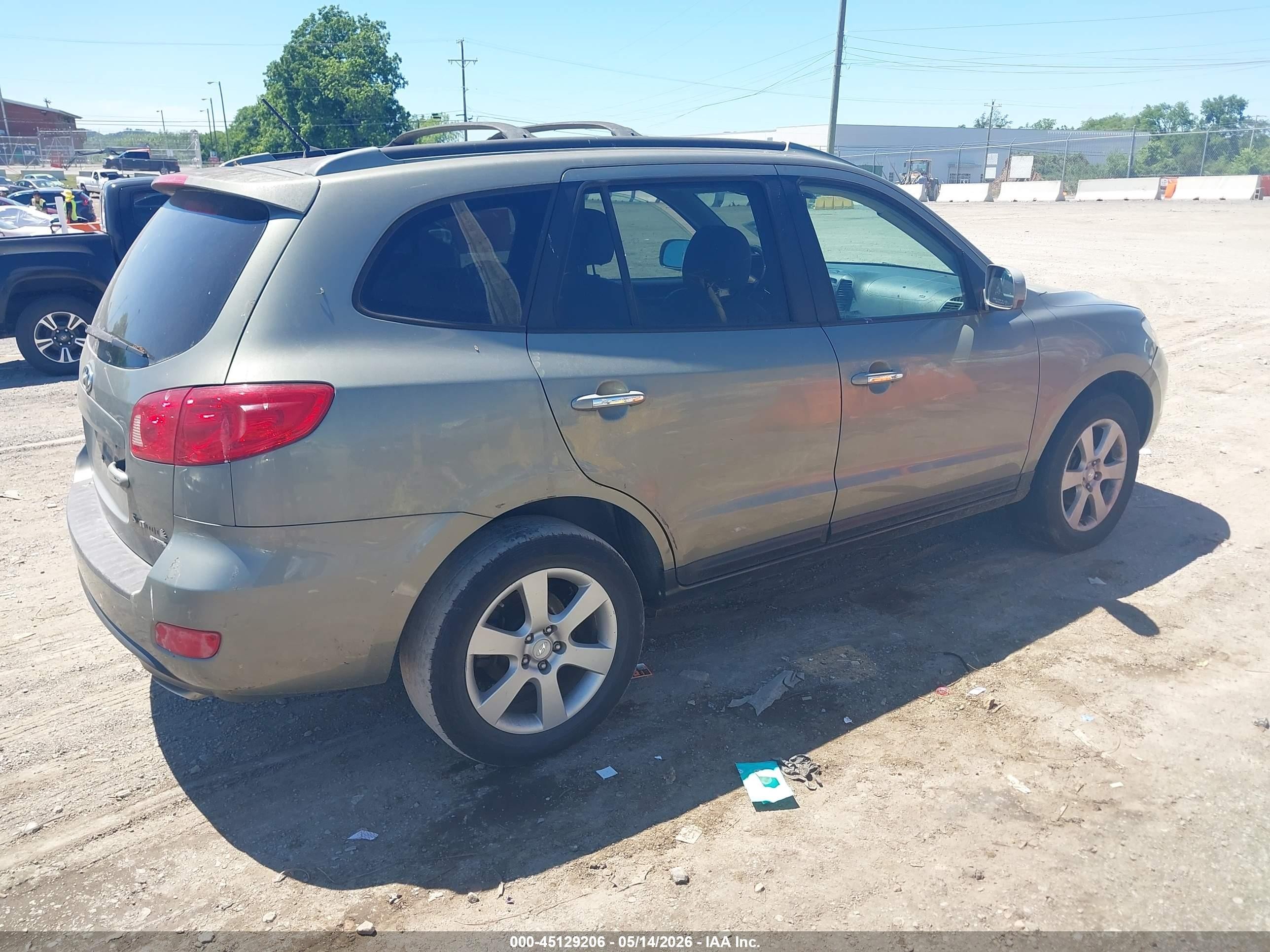 2007 Hyundai Santa Fe Limited/se Green vin: 5NMSH13E67H047994