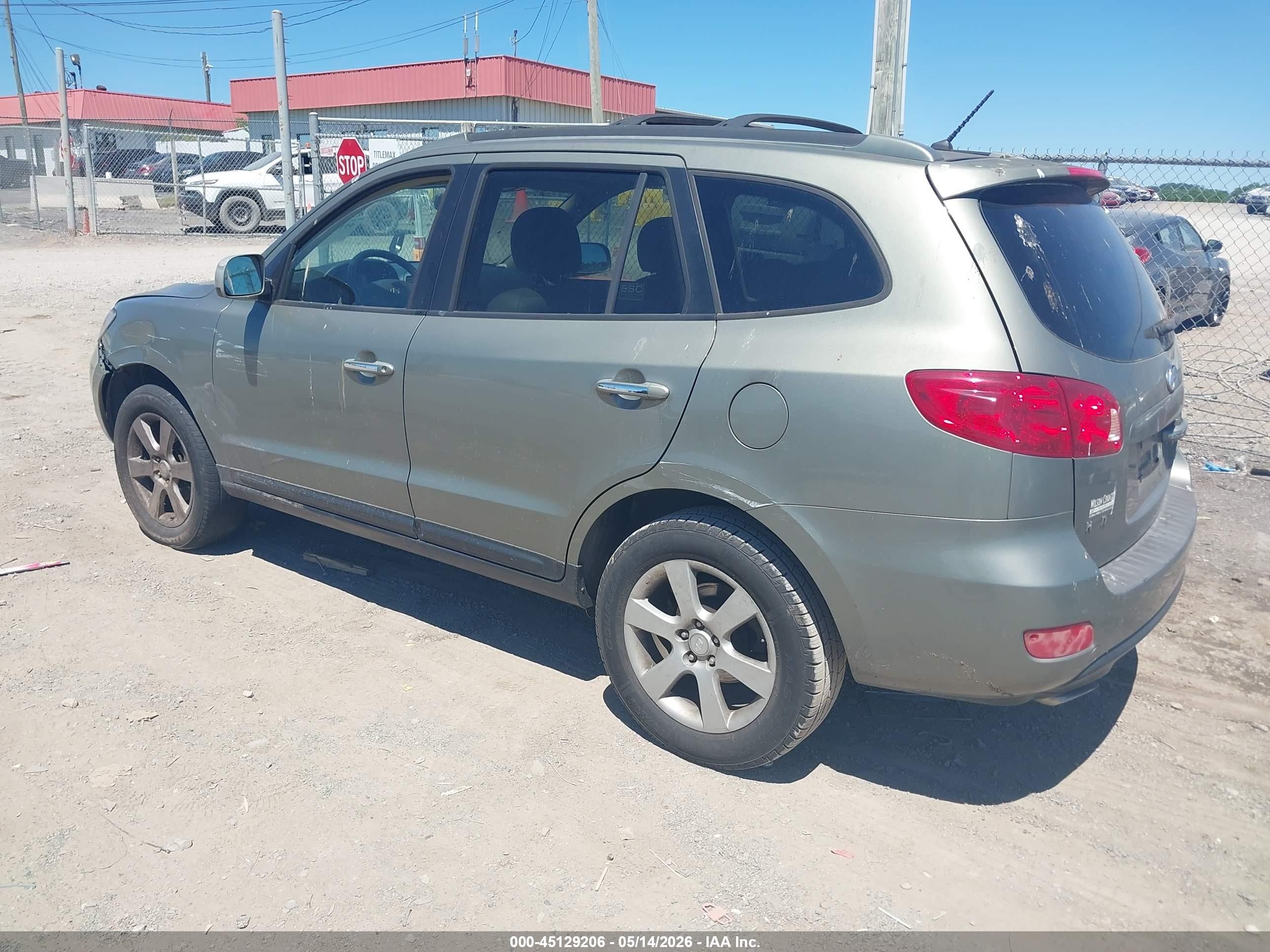 2007 Hyundai Santa Fe Limited/se Green vin: 5NMSH13E67H047994
