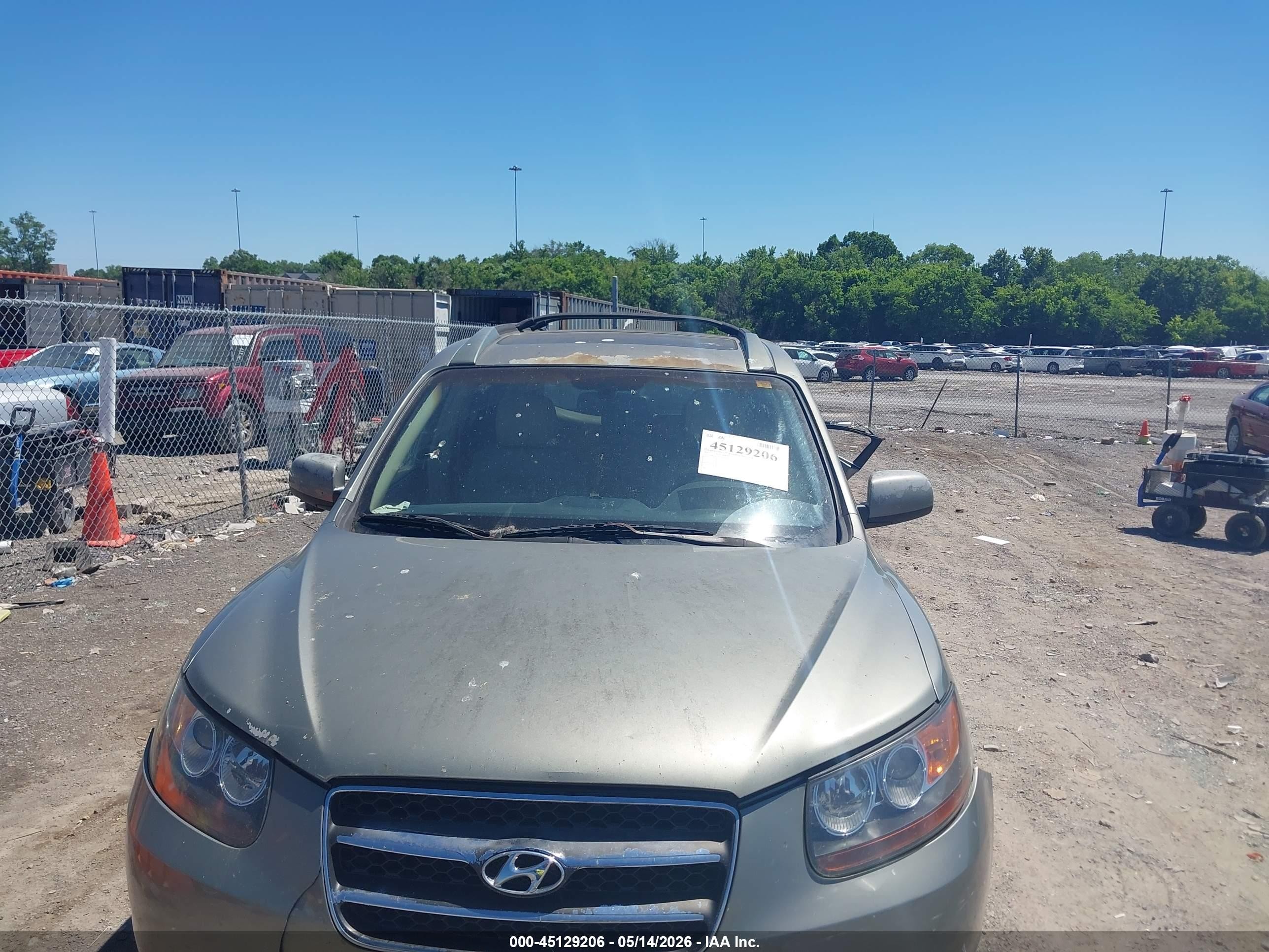 2007 Hyundai Santa Fe Limited/se Green vin: 5NMSH13E67H047994