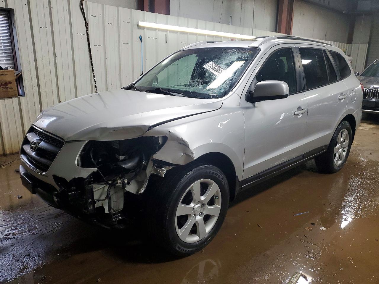 2007 Hyundai Santa Fe Se/limited Silver vin: 5NMSH13E67H112326